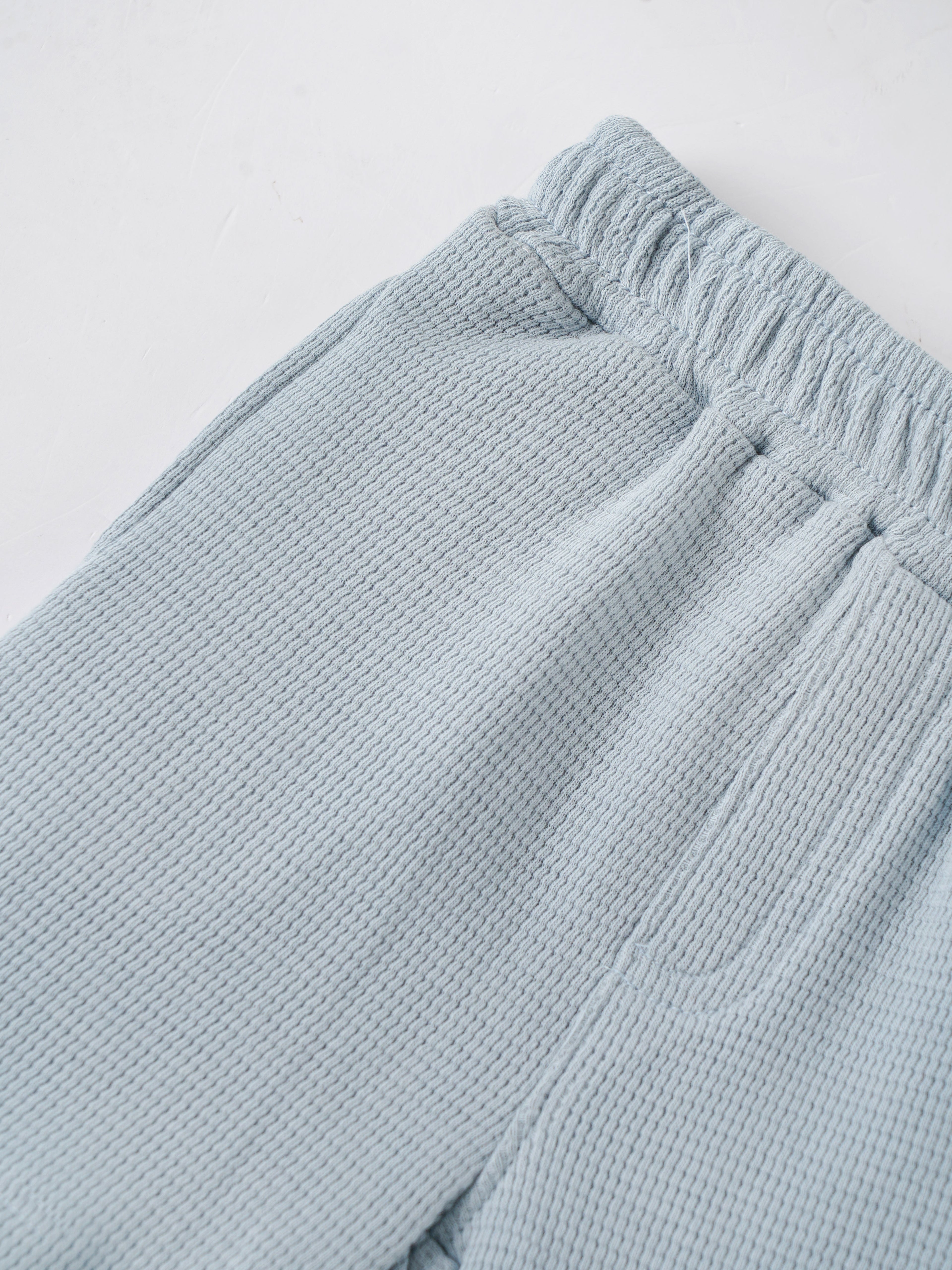 Popees Baby Boys Cotton Waffle Shorts |Soft Elastic Waist Summer Shorts (Newborn to 9 Months)