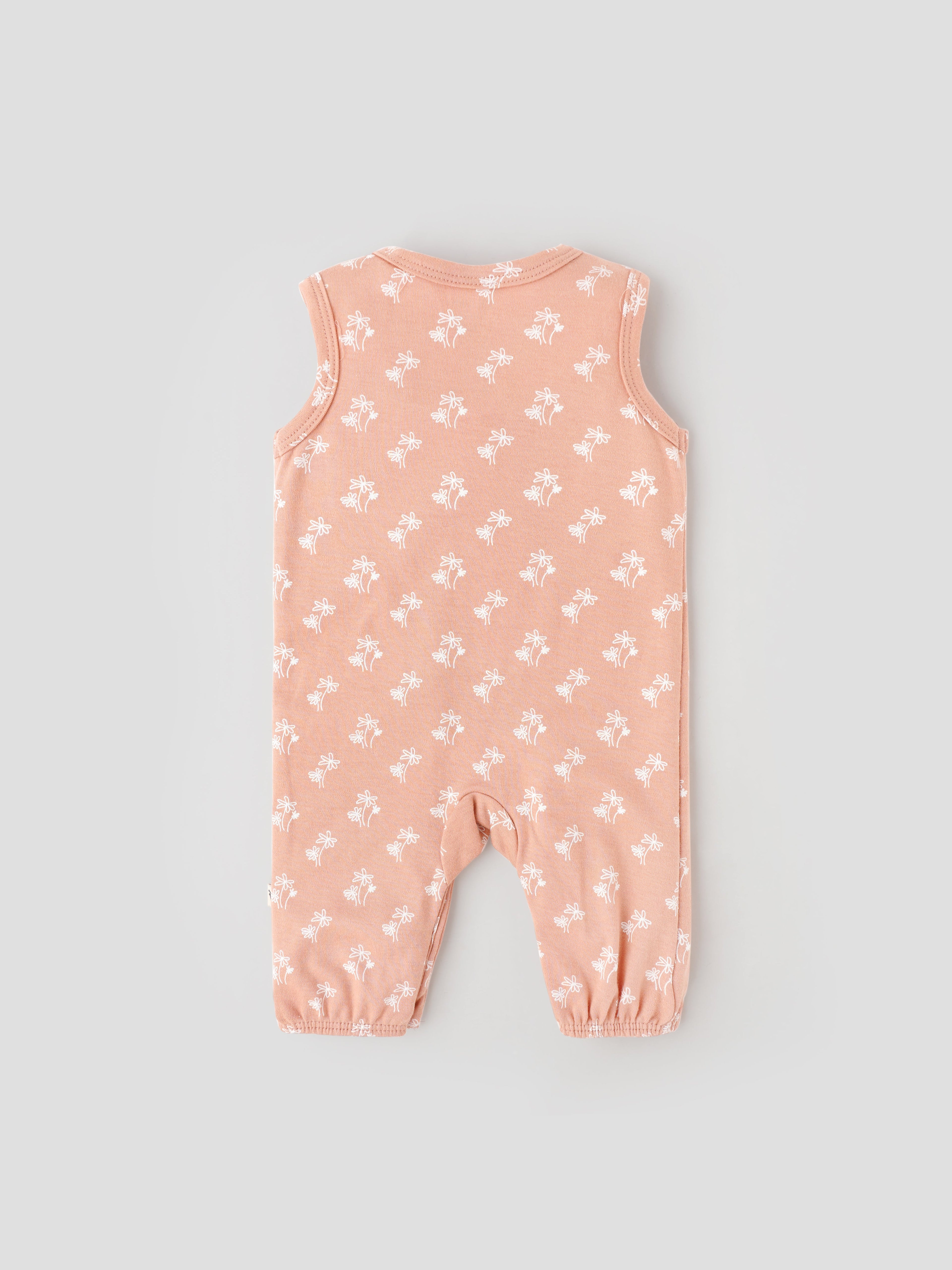 Popees Sleeveless Romper (0–6 Months) for Baby Boys