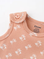 Popees Sleeveless Romper (0–6 Months) for Baby Boys