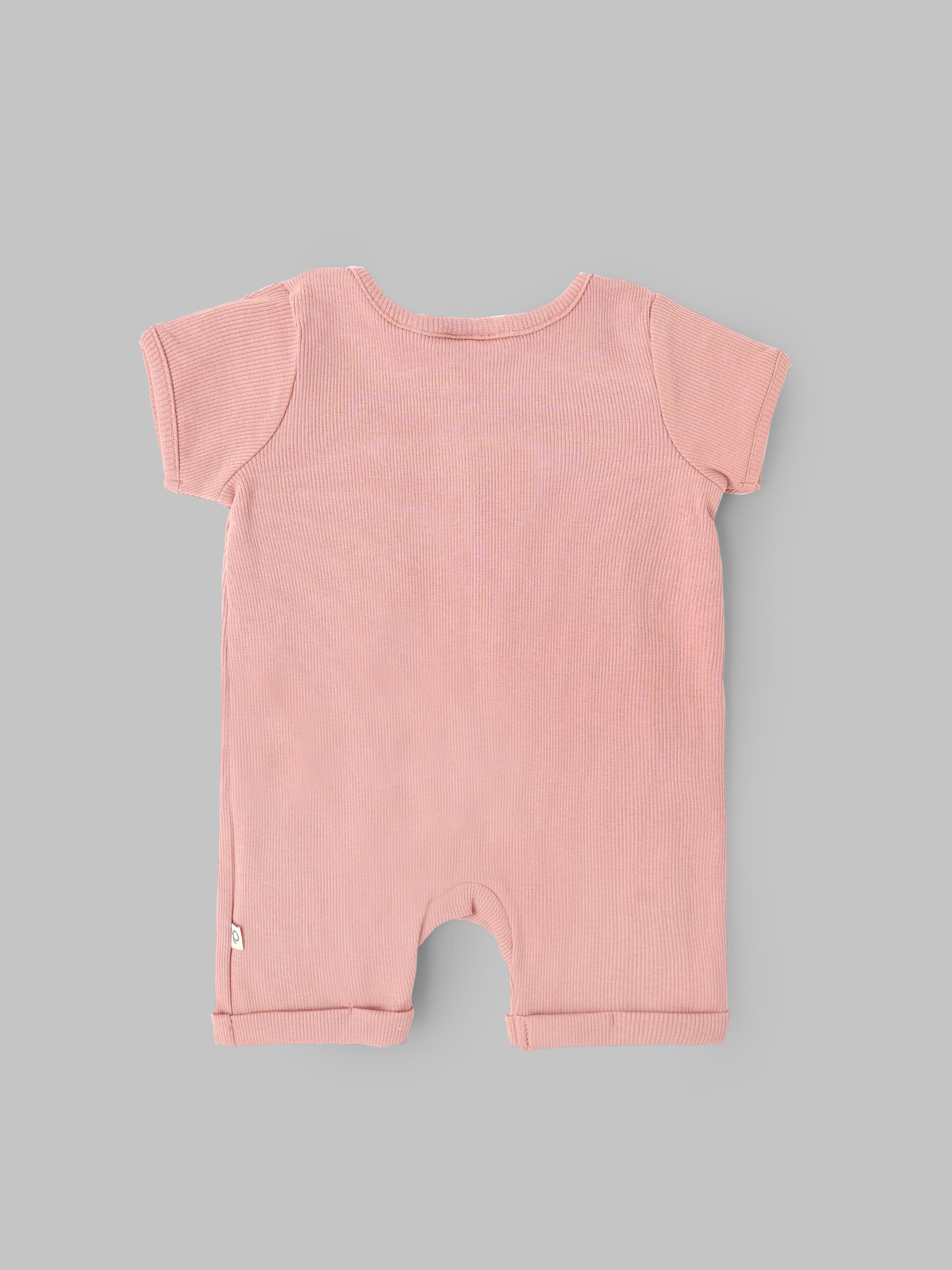 Popees Baby Boys Short Sleeve Romper| Pink| Tint Baby To 6 Months