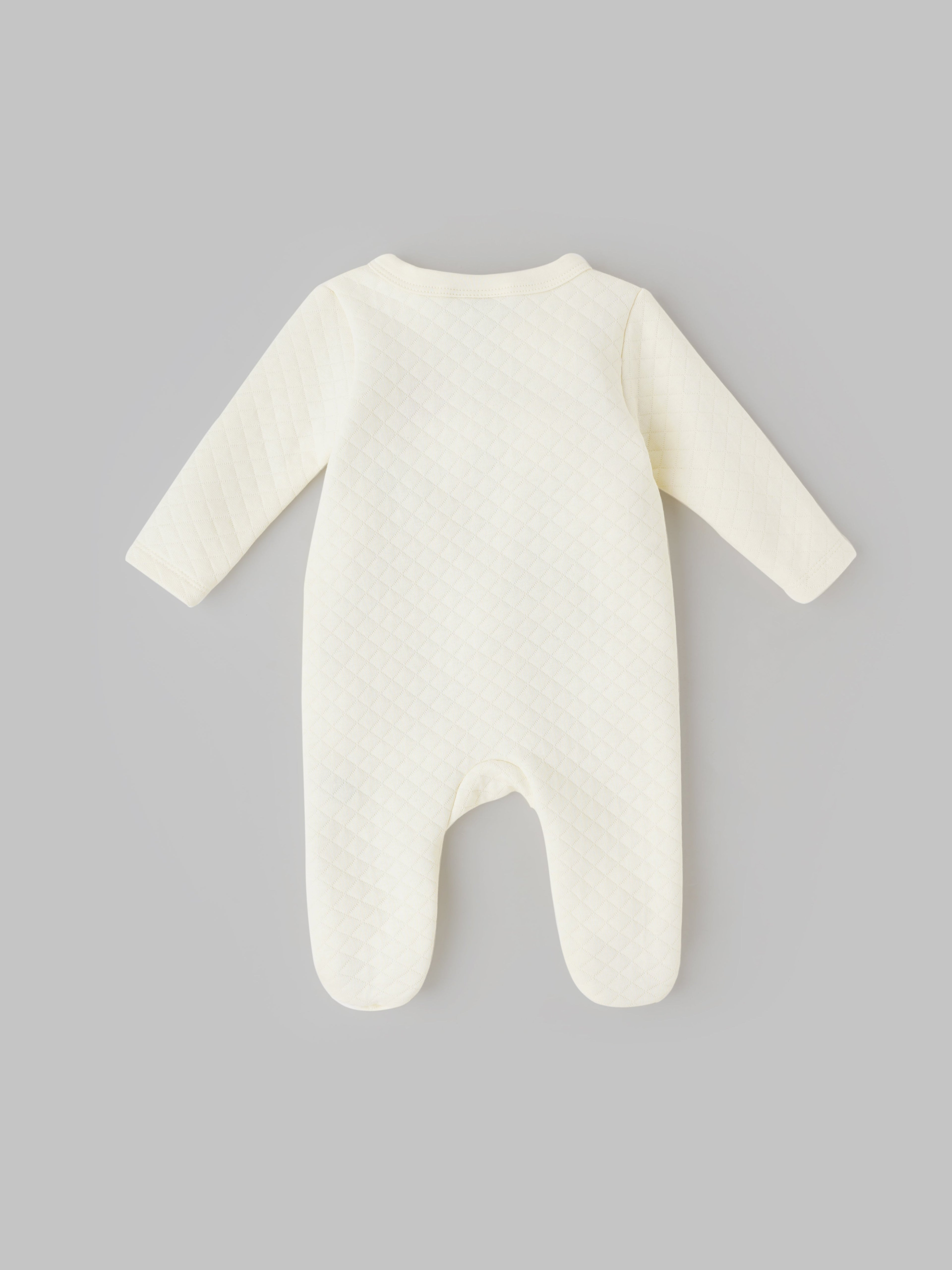 Popees Full-Sleeve Front Open Sleepsuit (0–6 Months) for New Boys