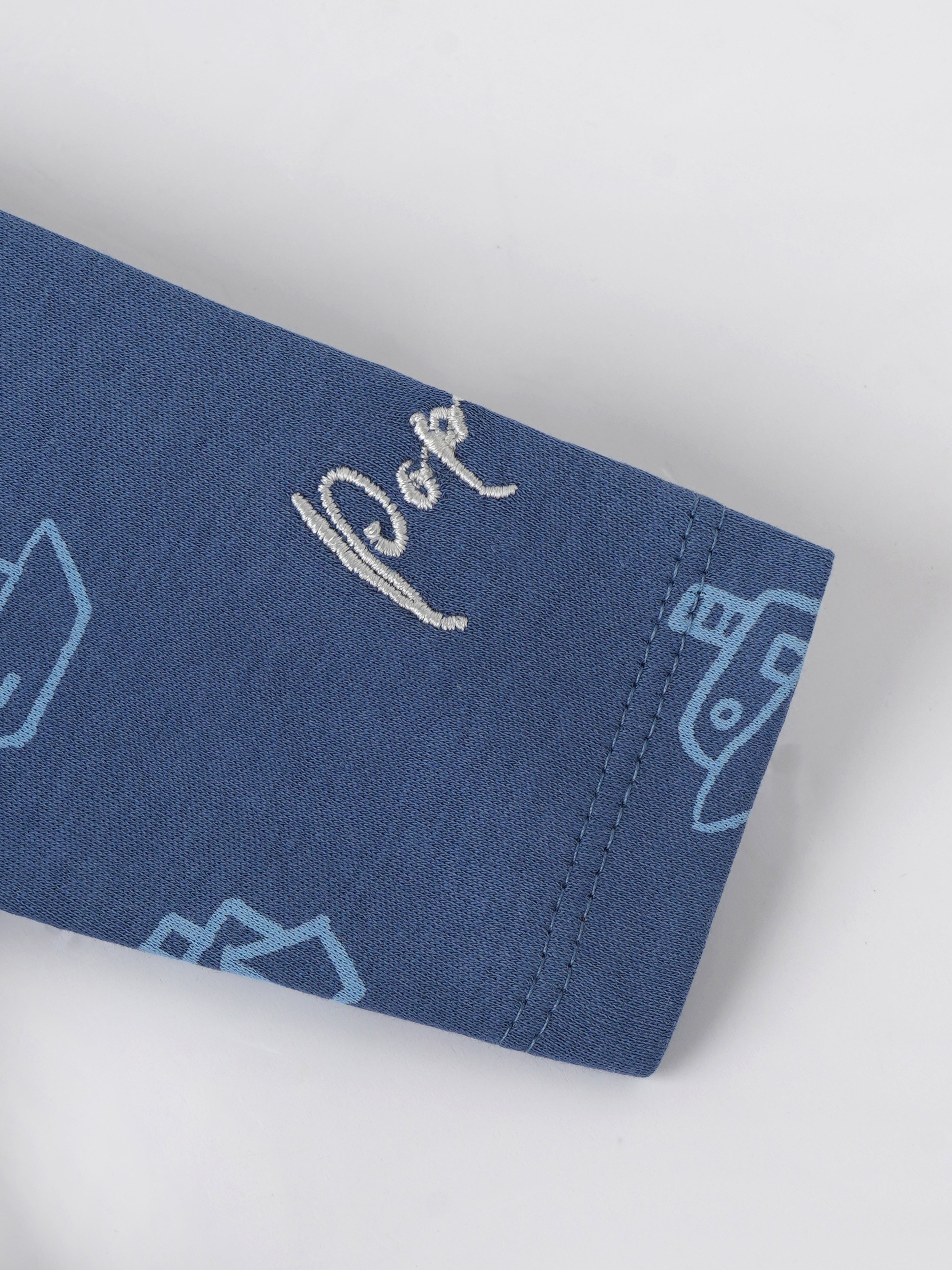 Popees Baby Boys Full Sleeve Sleepsuit| Navy Blue| Tiny Baby, Newborn -6 Months