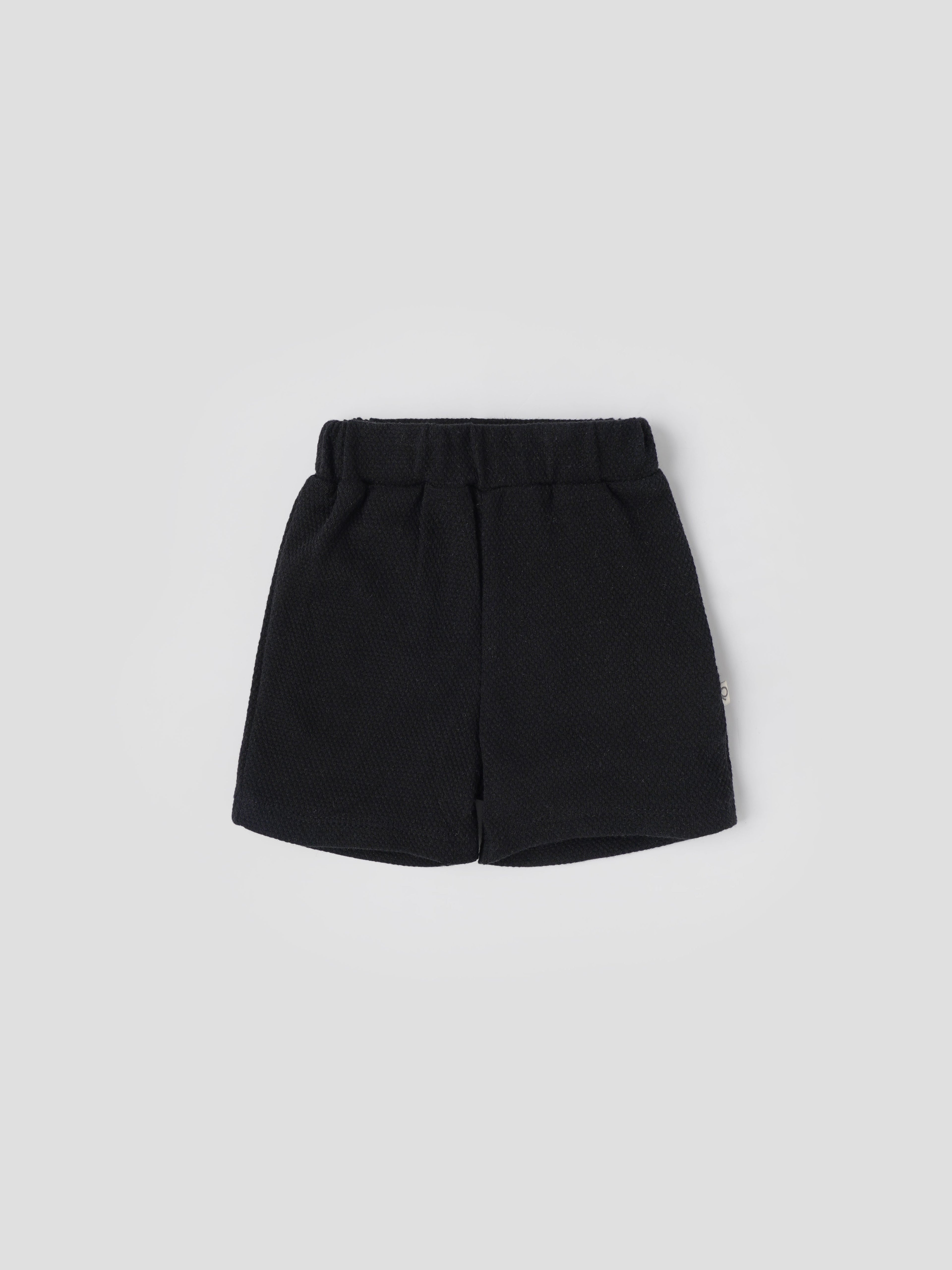 Popees Baby Boys Cotton Shorts| Black| Newborn To 9 Months