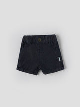 Popees Baby Boys Cotton Denim Shorts with Elastic Waistband| Newborn- 9 Months