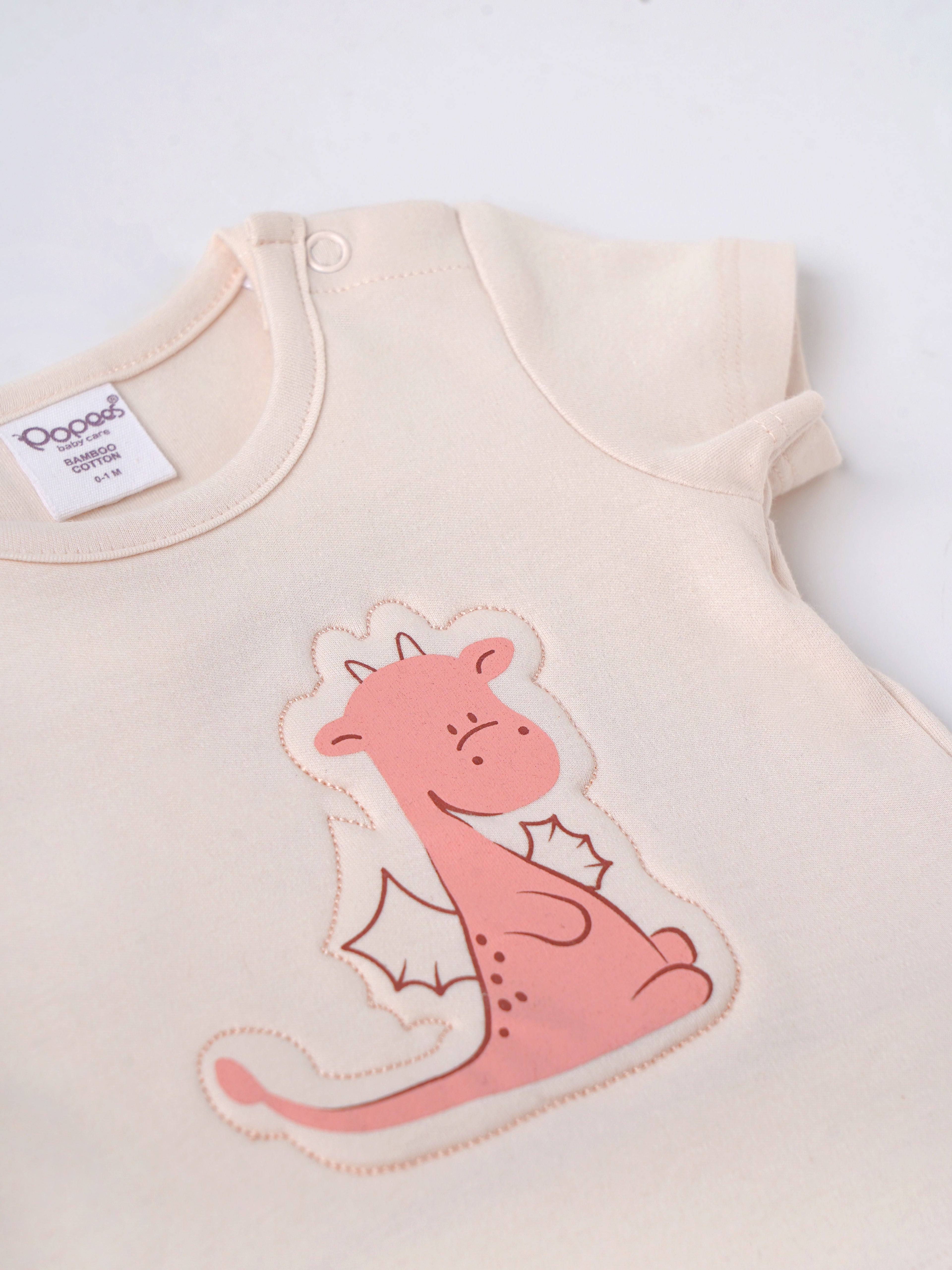 Popees Baby Girls Cotton T-Shirt & Shorts Set| Peach| Newborn To 9 Months