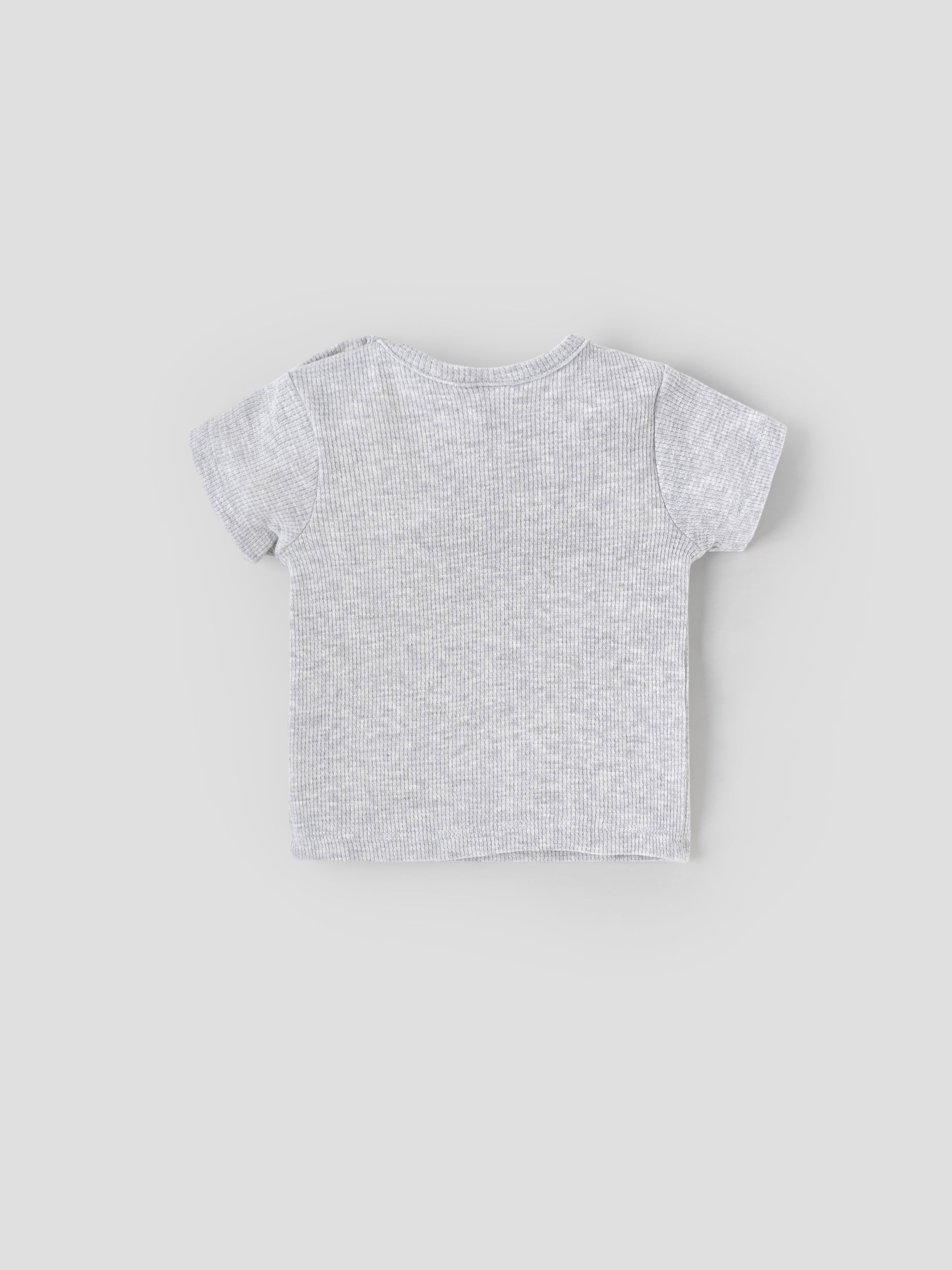 Popees Soft & Stylish Letter Printed with Half Sleeve T-Shirt(0-9 Months)for Baby Boys