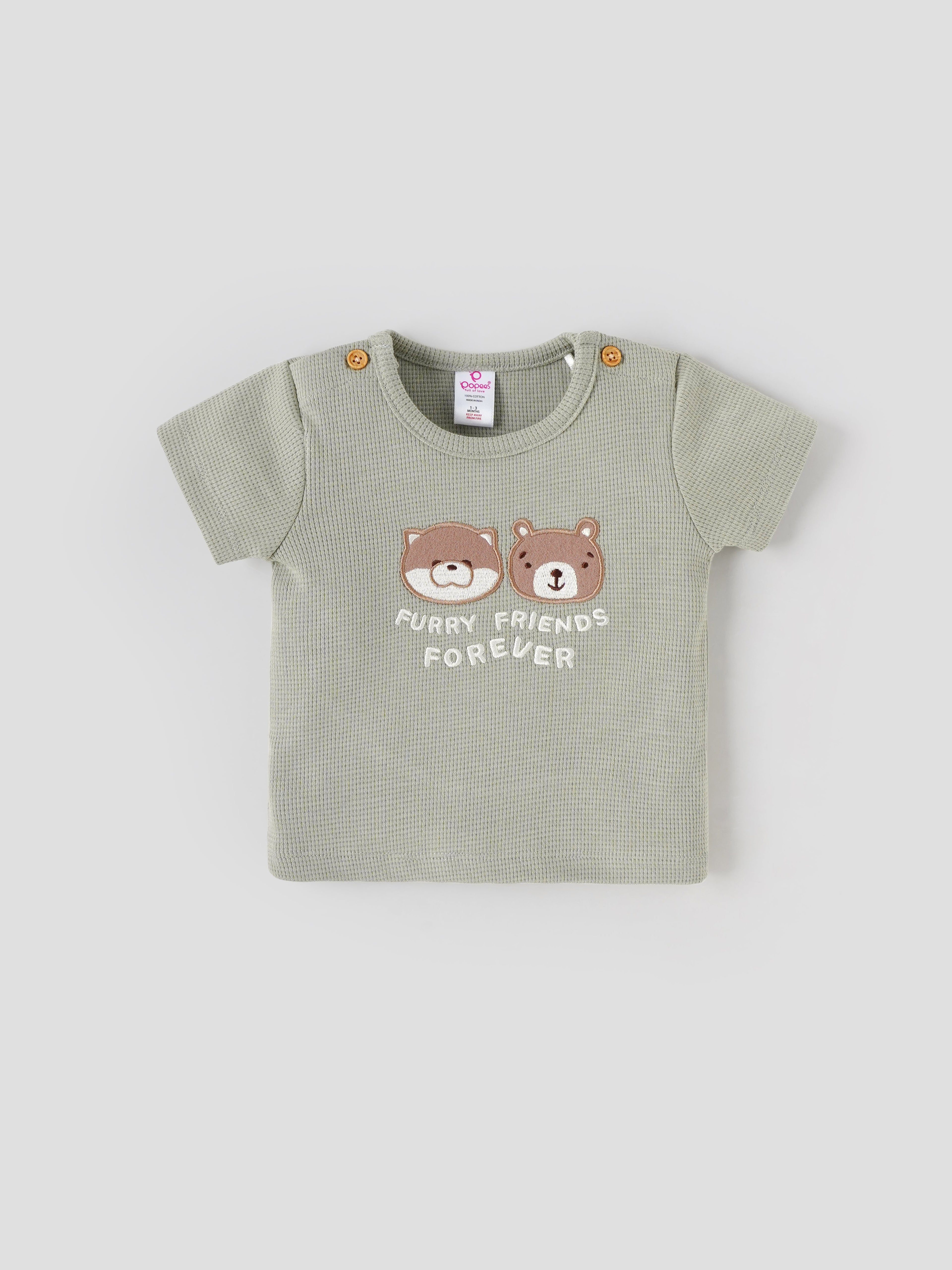 Popees Soft & Stylish Everyday Comfort Wear Printed T-Shirt(0-9 Months)for Baby Boys