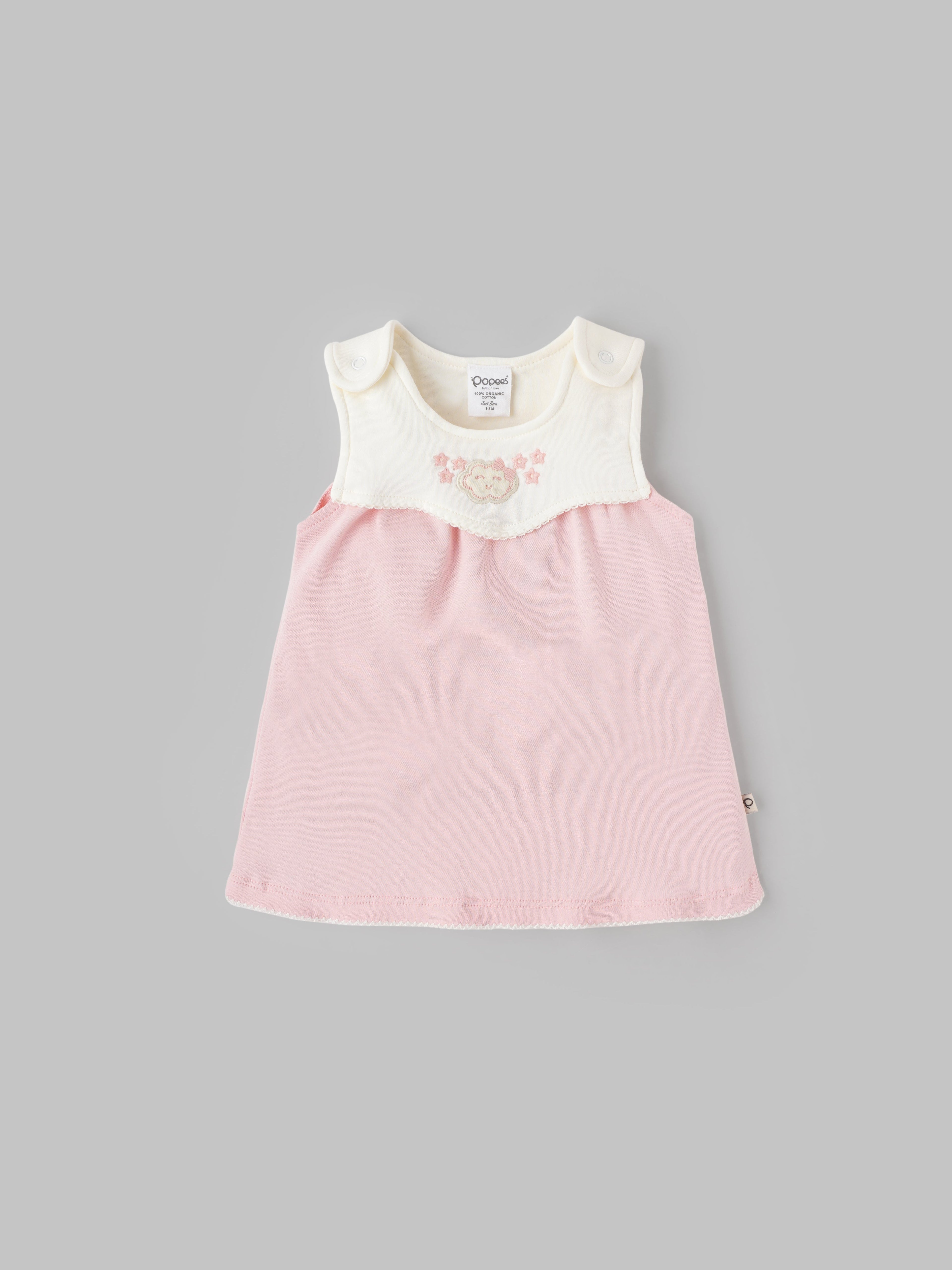 Popees Beautiful & Stylish Outfit Printed Sleeveless Dress (0–9 Months) for Baby Girls