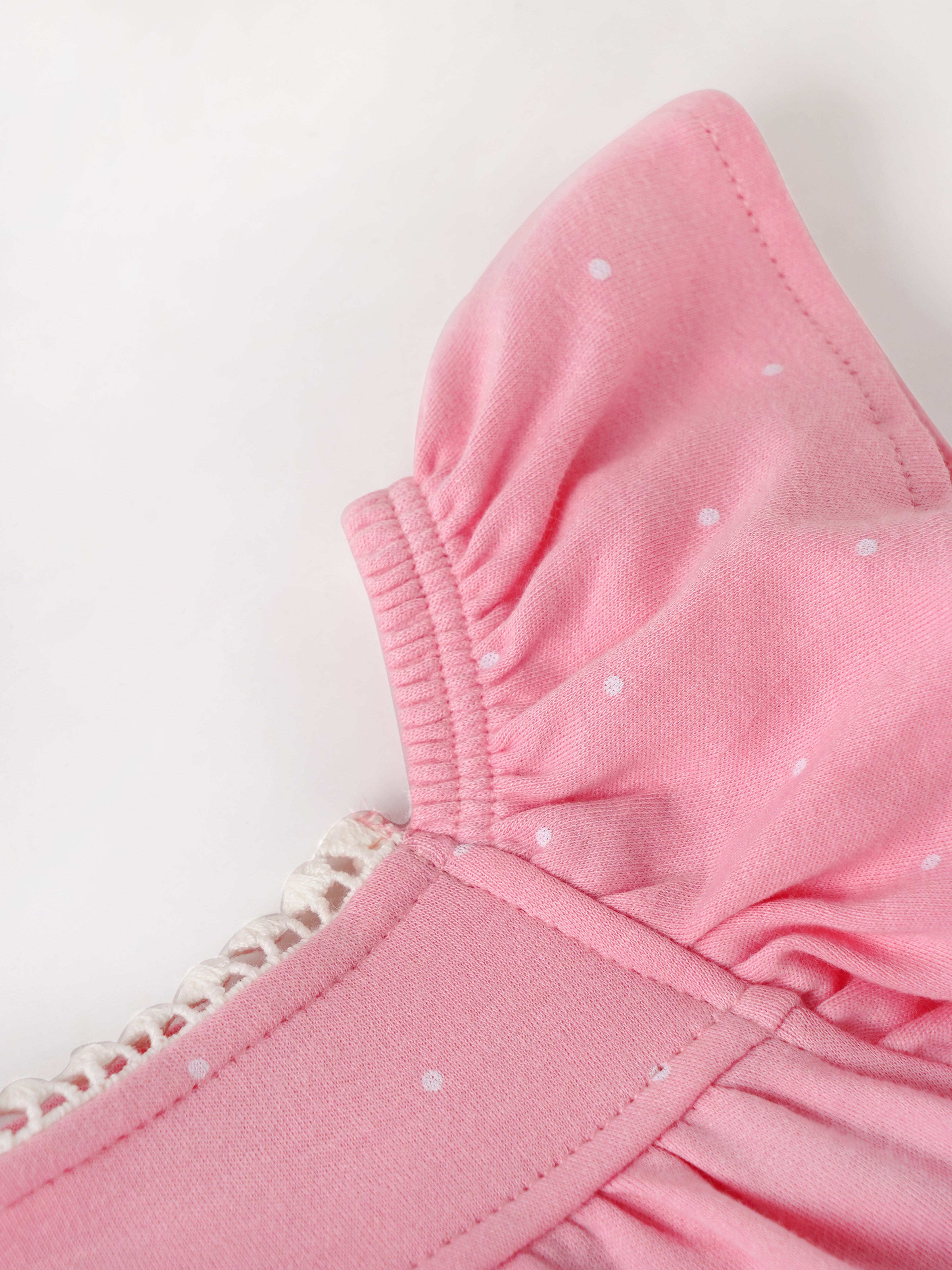 Popees Girls Sleeveless Dress (0-9 Months) Made of Organic Bamboo Cotton Fabric