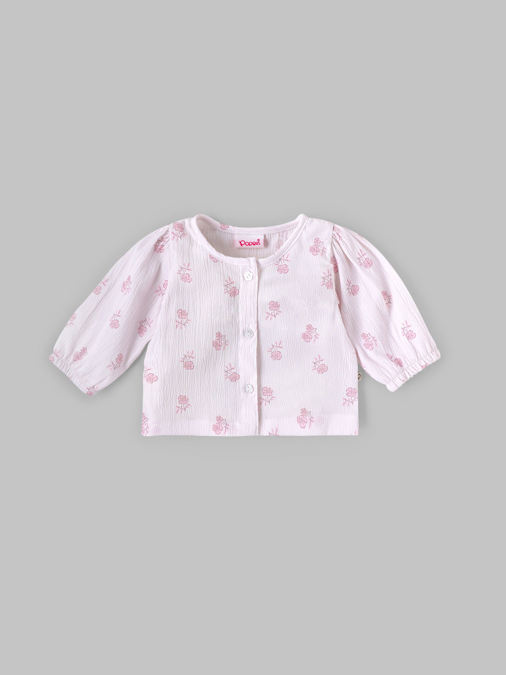 Popees Baby Girls Half Sleeves Cotton Top| White| Newborn To 9 Months