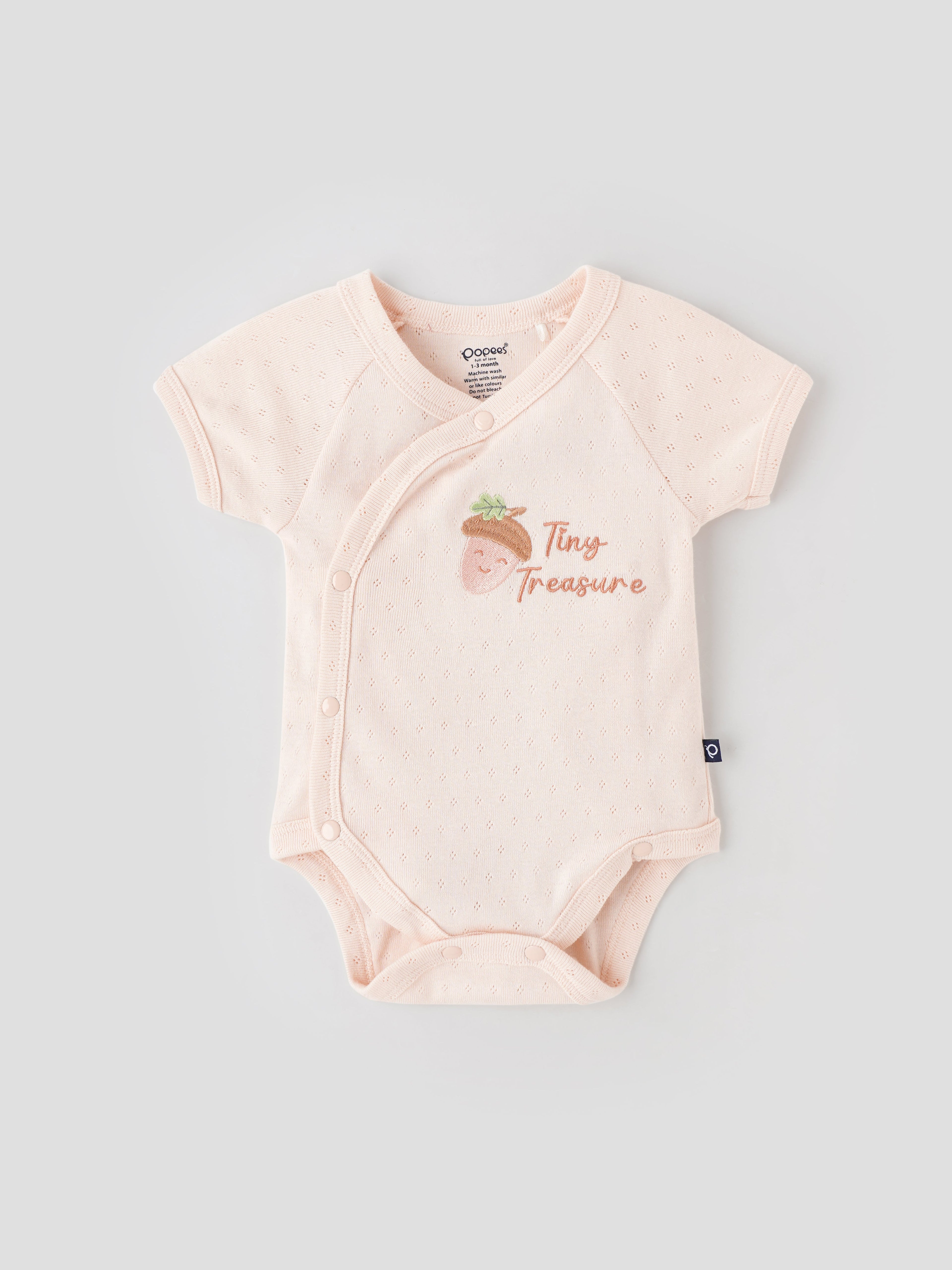 Popees Soft Cotton with Cute Printed Design Skin-Friendly & Comfortable (0-6 Months) for Newborn Babies