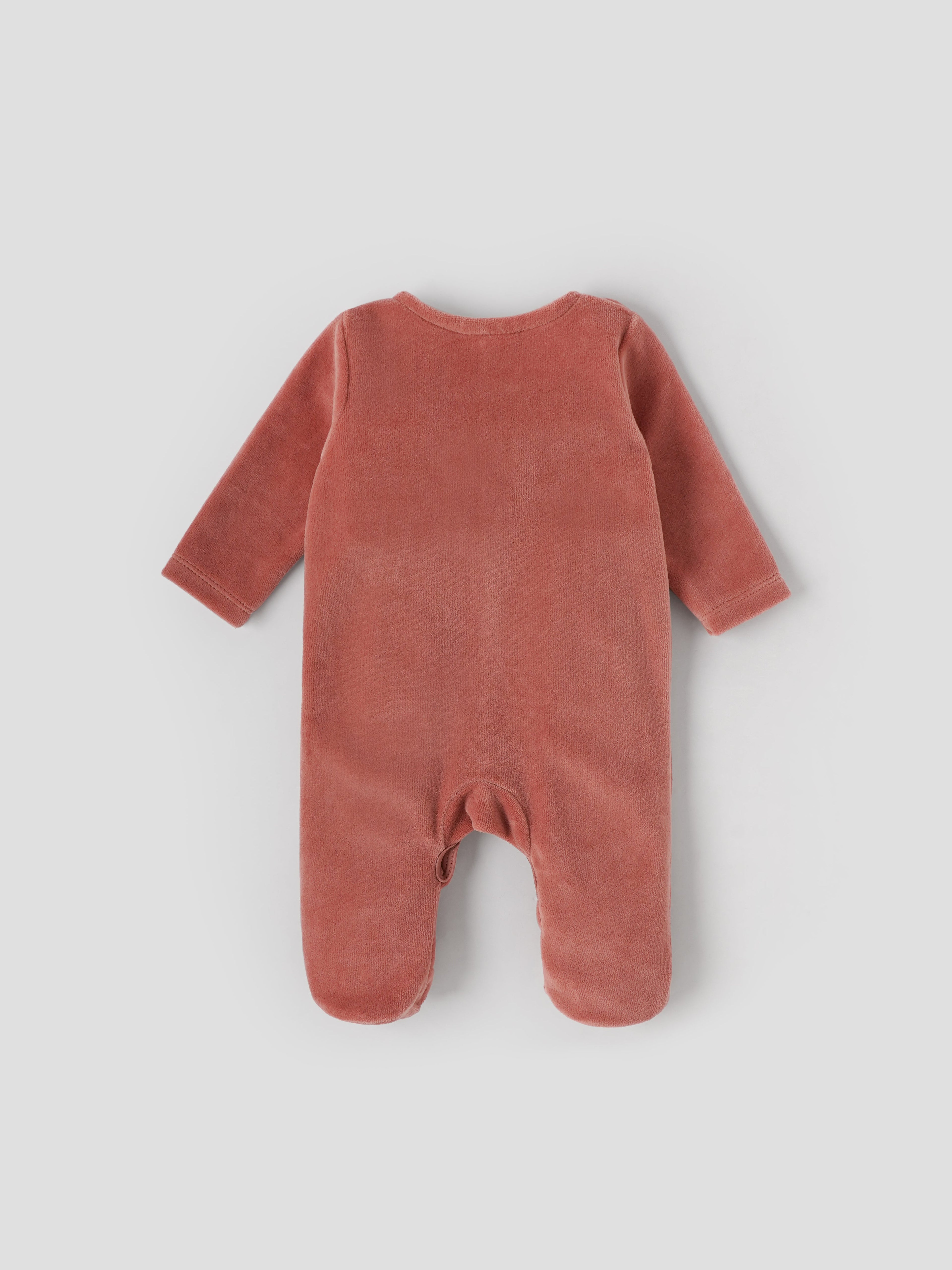 Popees Comfy & Stylish Chest Printed Sleepsuit (0-9 Months)for Newborn Babies