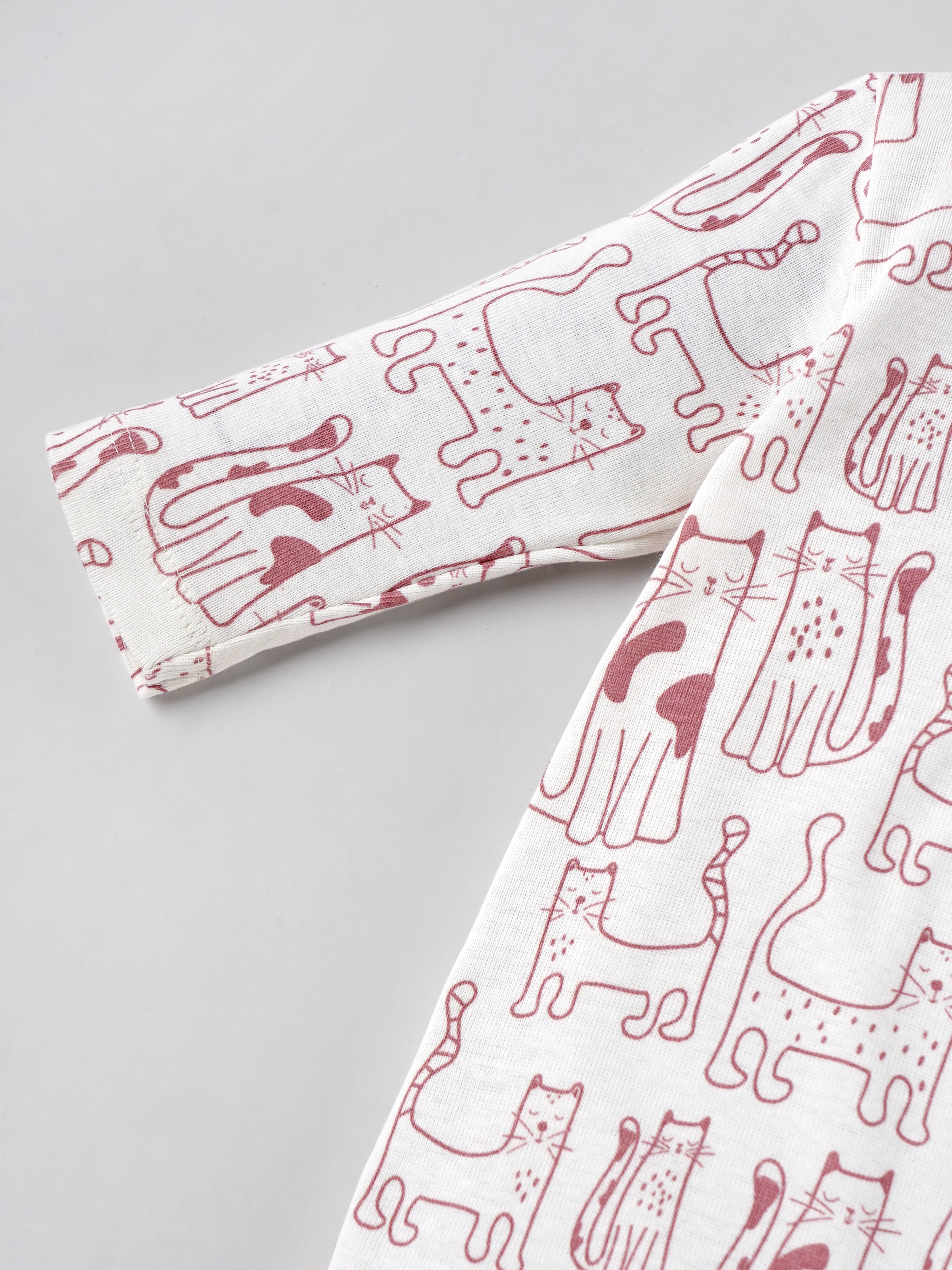 Popees Soft & Stylish All-Over Printed Sleepsuit(0-6 Months)for Newborn Babies