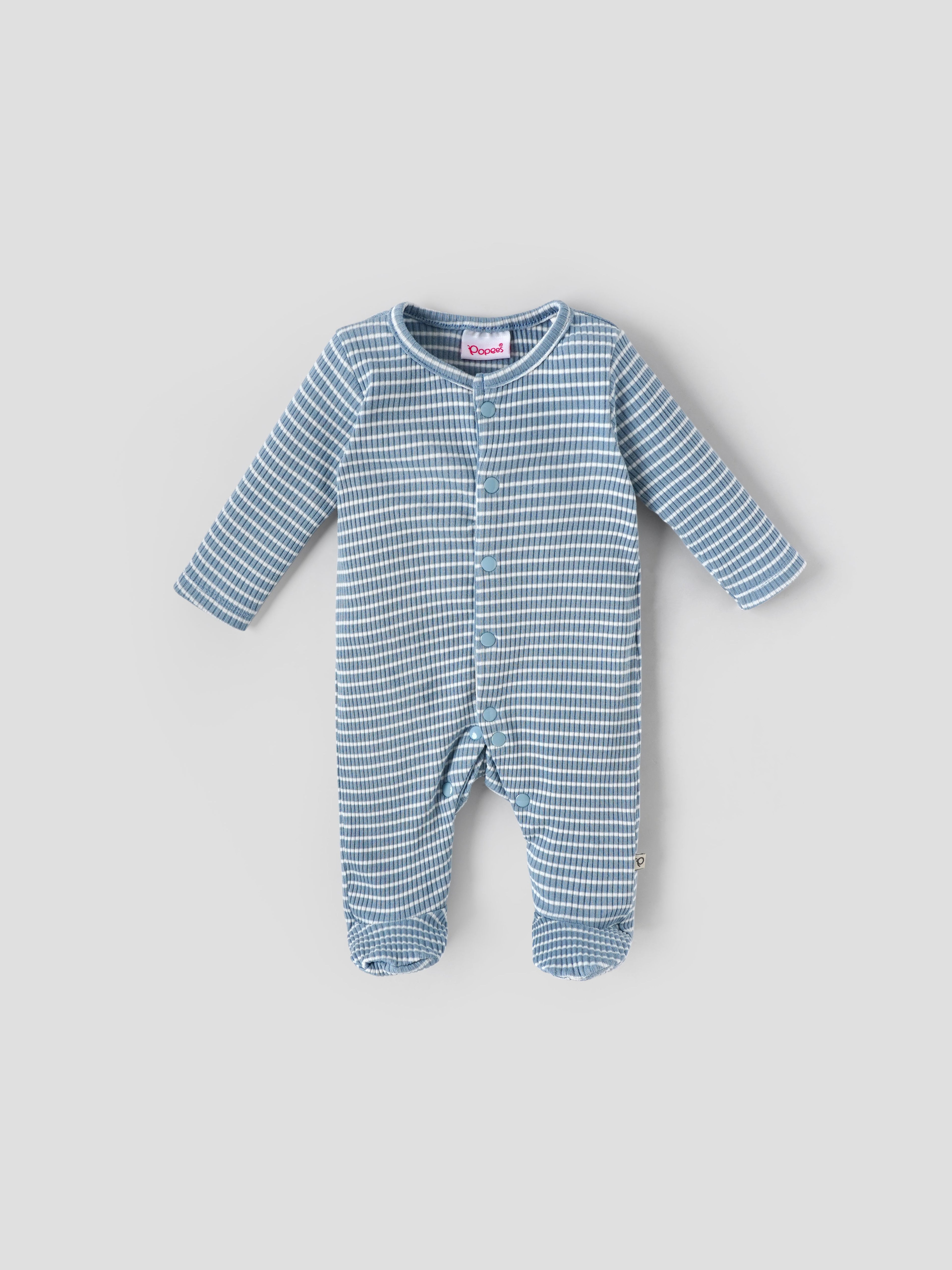 Popees Comfy & Stylish Full-Sleeve Front Open Sleepsuit (0–6 Months) for Newborn Babies