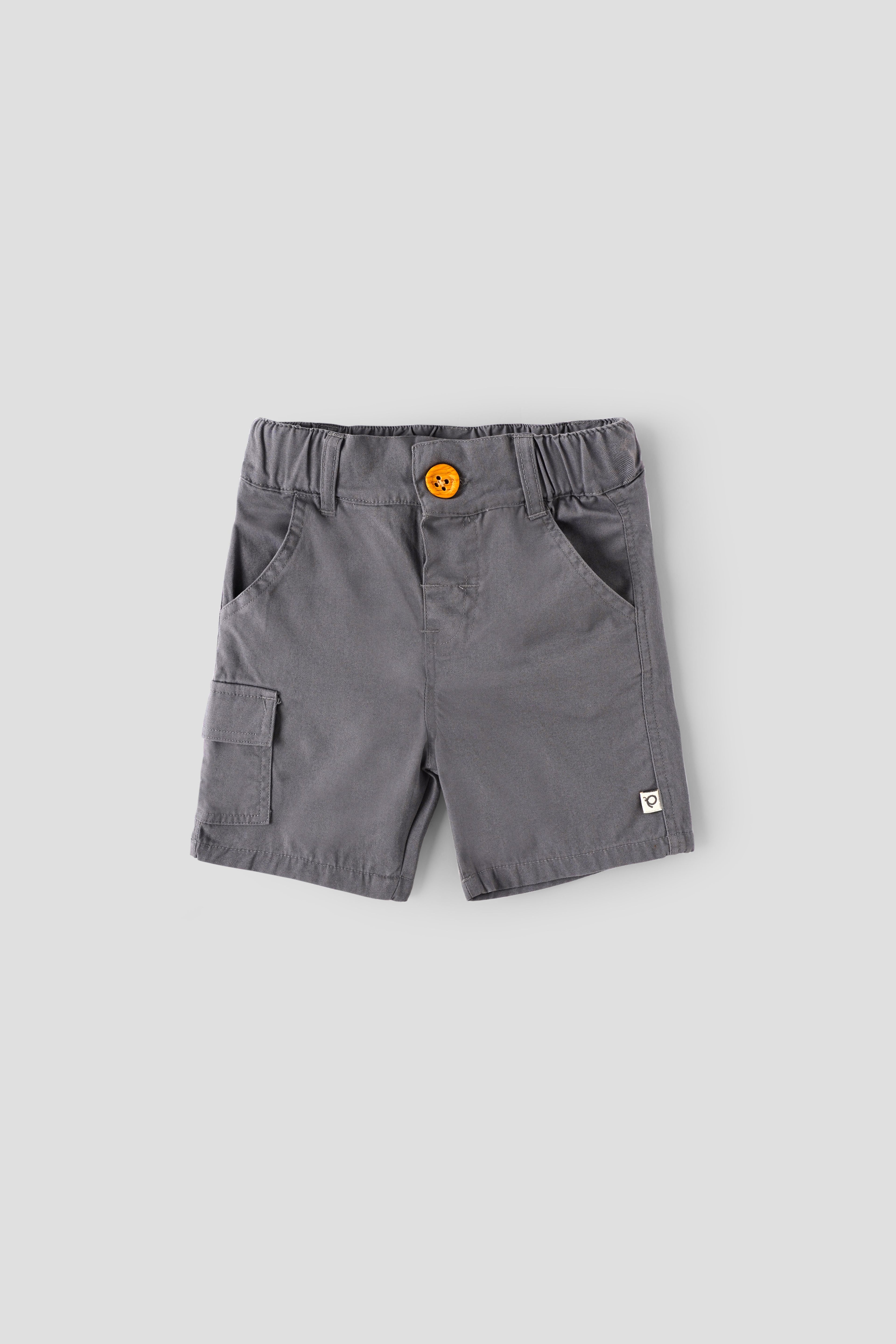 Popees Baby Boys Cotton Cargo Shorts| 9–12 Months, 1–4 Years