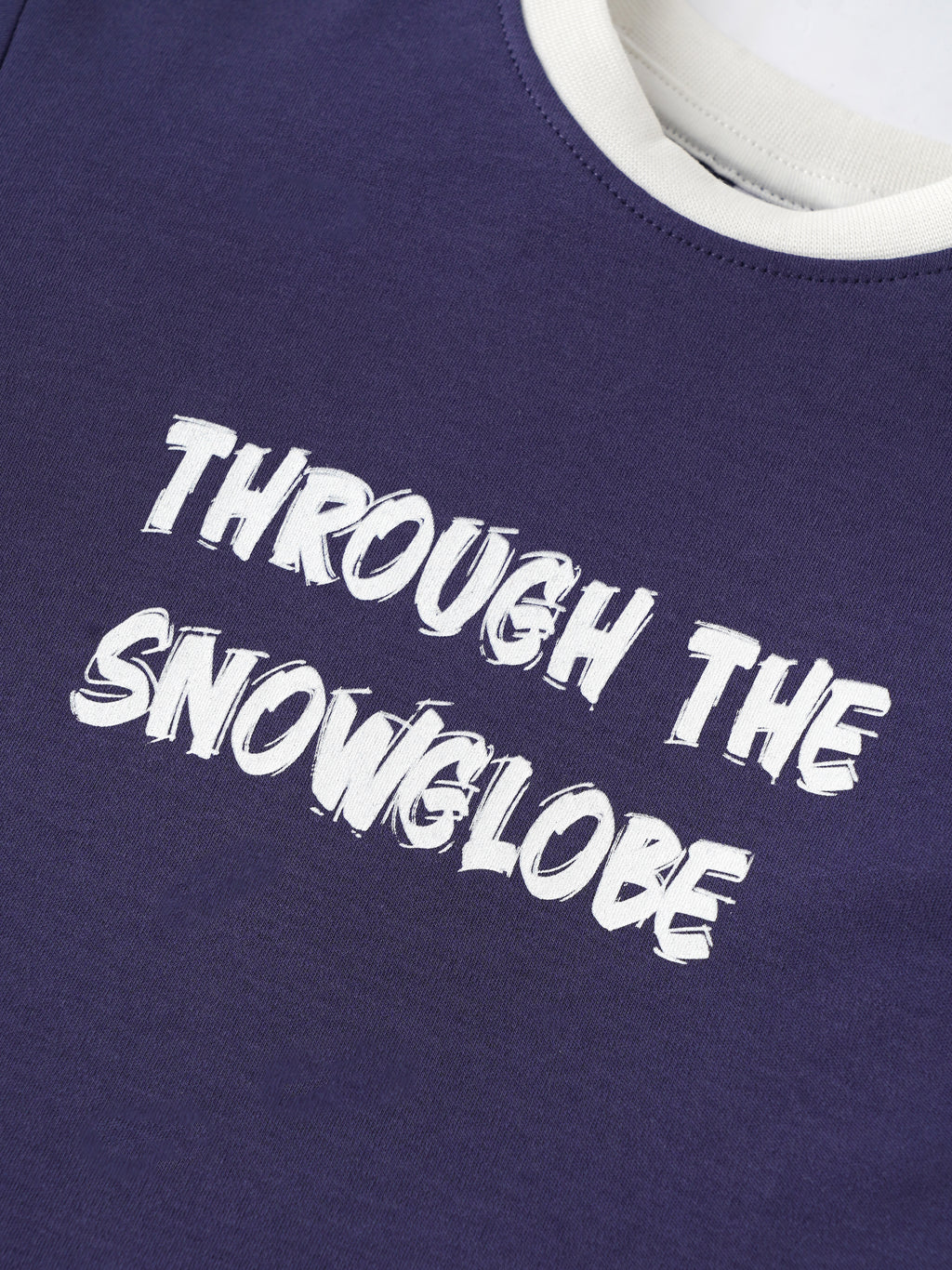 Popees Baby Boys Printed T-Shirt| Purple with Contrast Sleeve| 9 Months To 4 Years