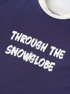 Popees Baby Boys Printed T-Shirt| Purple with Contrast Sleeve| 9 Months To 4 Years