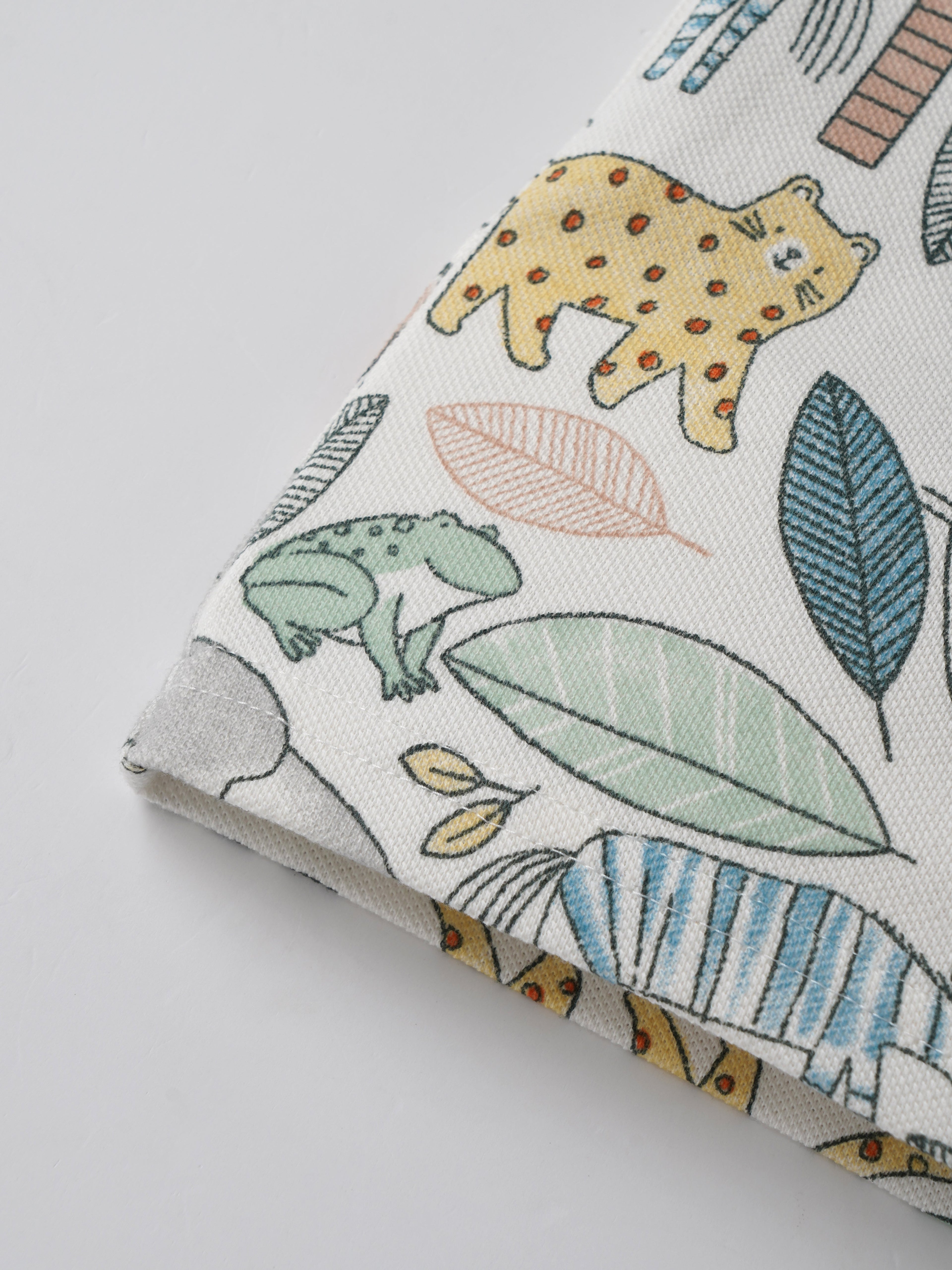 Popees Baby Boys Jungle Animal Print Short Sleeve Cotton Henley T-Shirt| Multi-Color| 9 Months to 4 Years