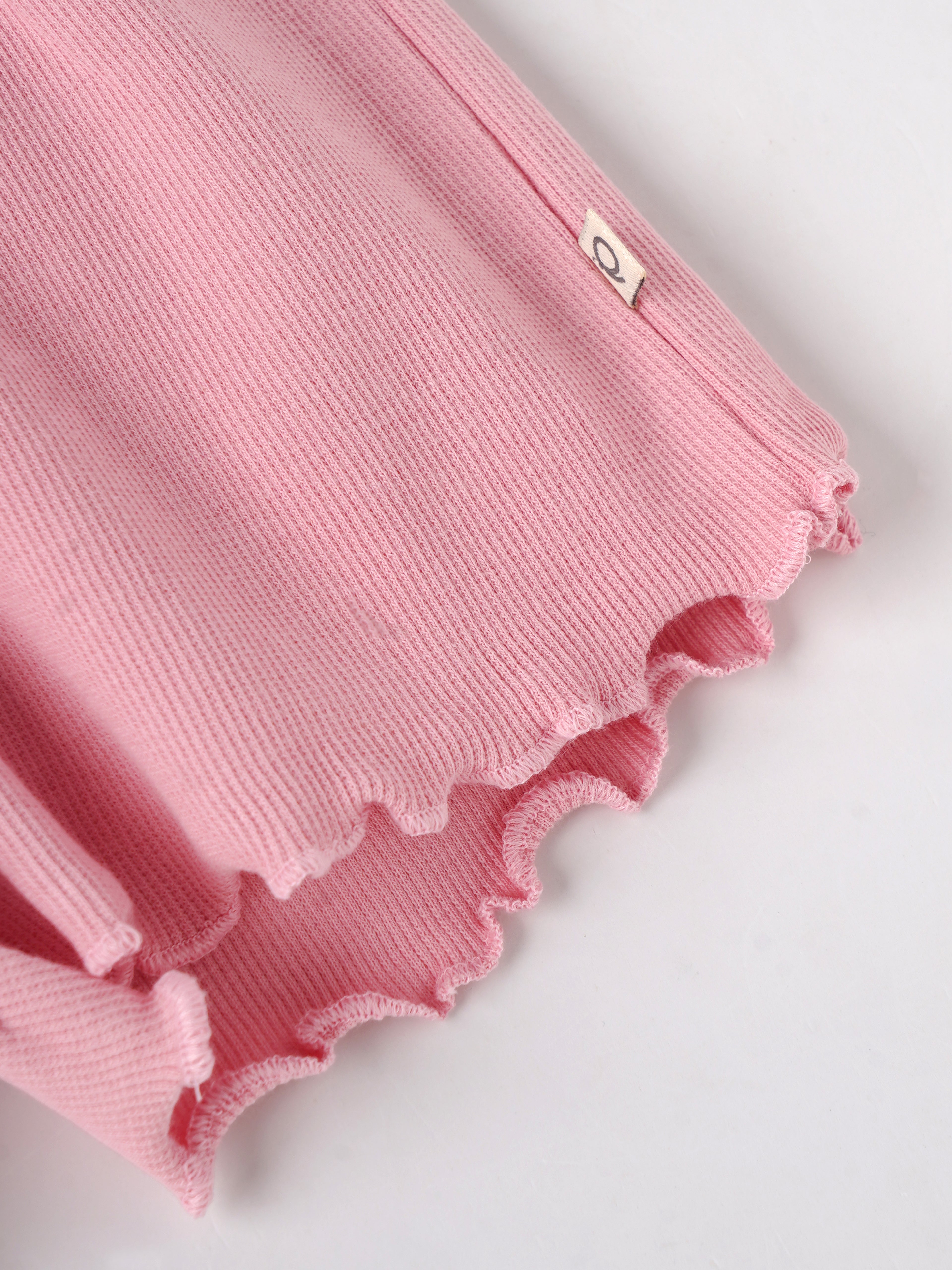 Popees Baby Girls Textured Cotton Shorts| Pink| 9 Months To 4 Years