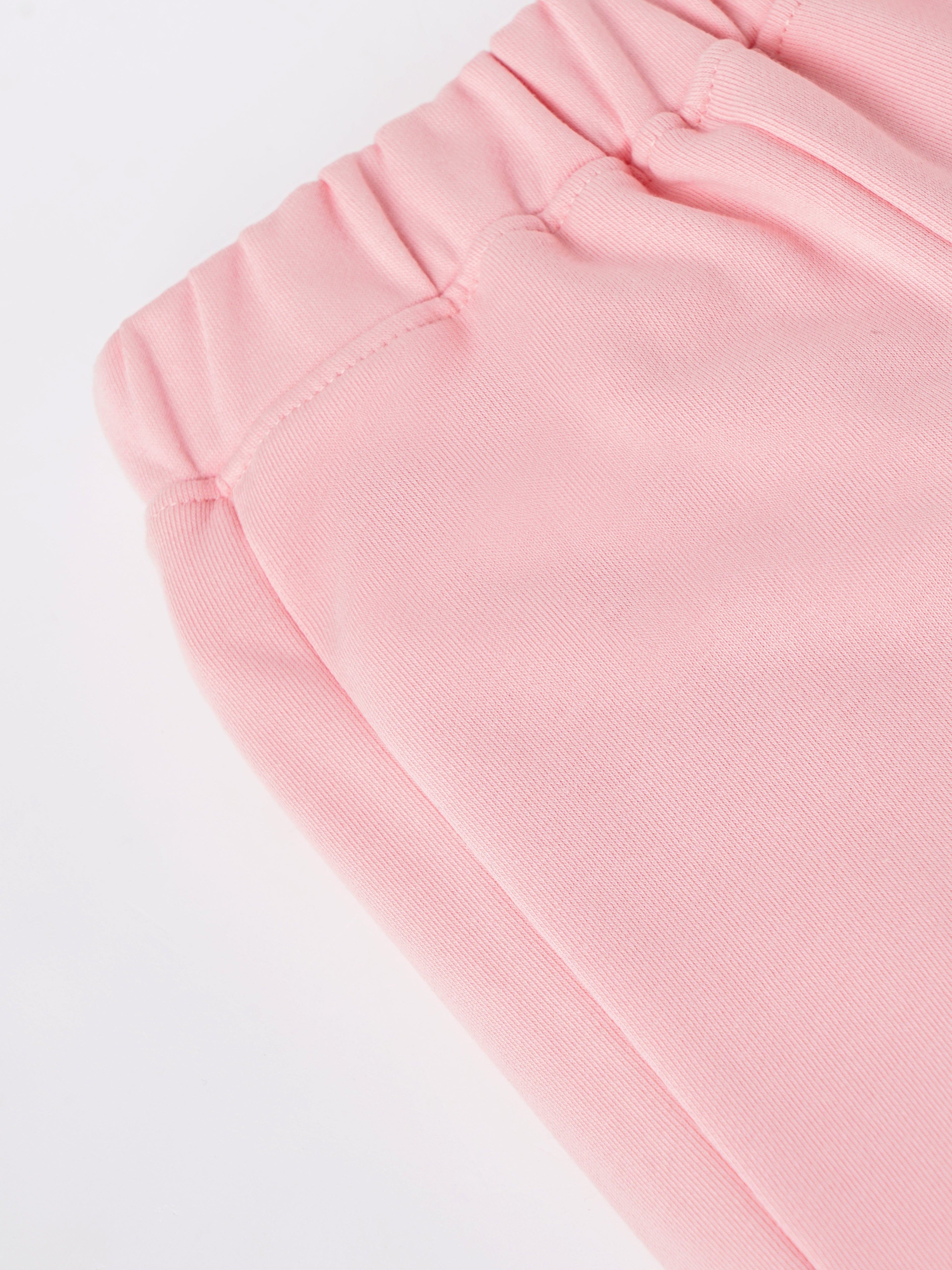 Popees Baby Girls Cotton Knit Pants| Pink| 9 Months To 4 Years