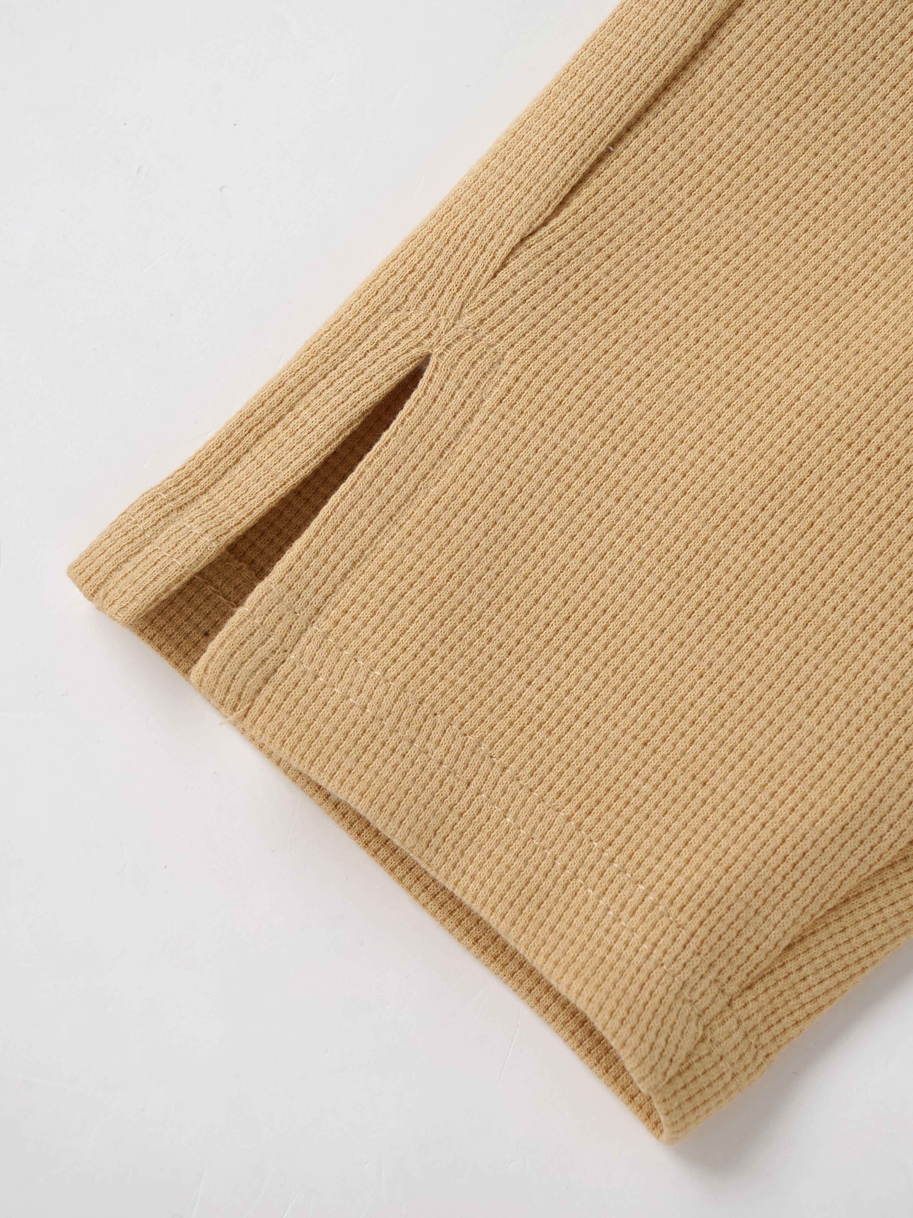 Popees Baby Girls Waffle Knit Pants with Elastic Waist |Soft Cotton Casual Wear |9 Months - 4 Years