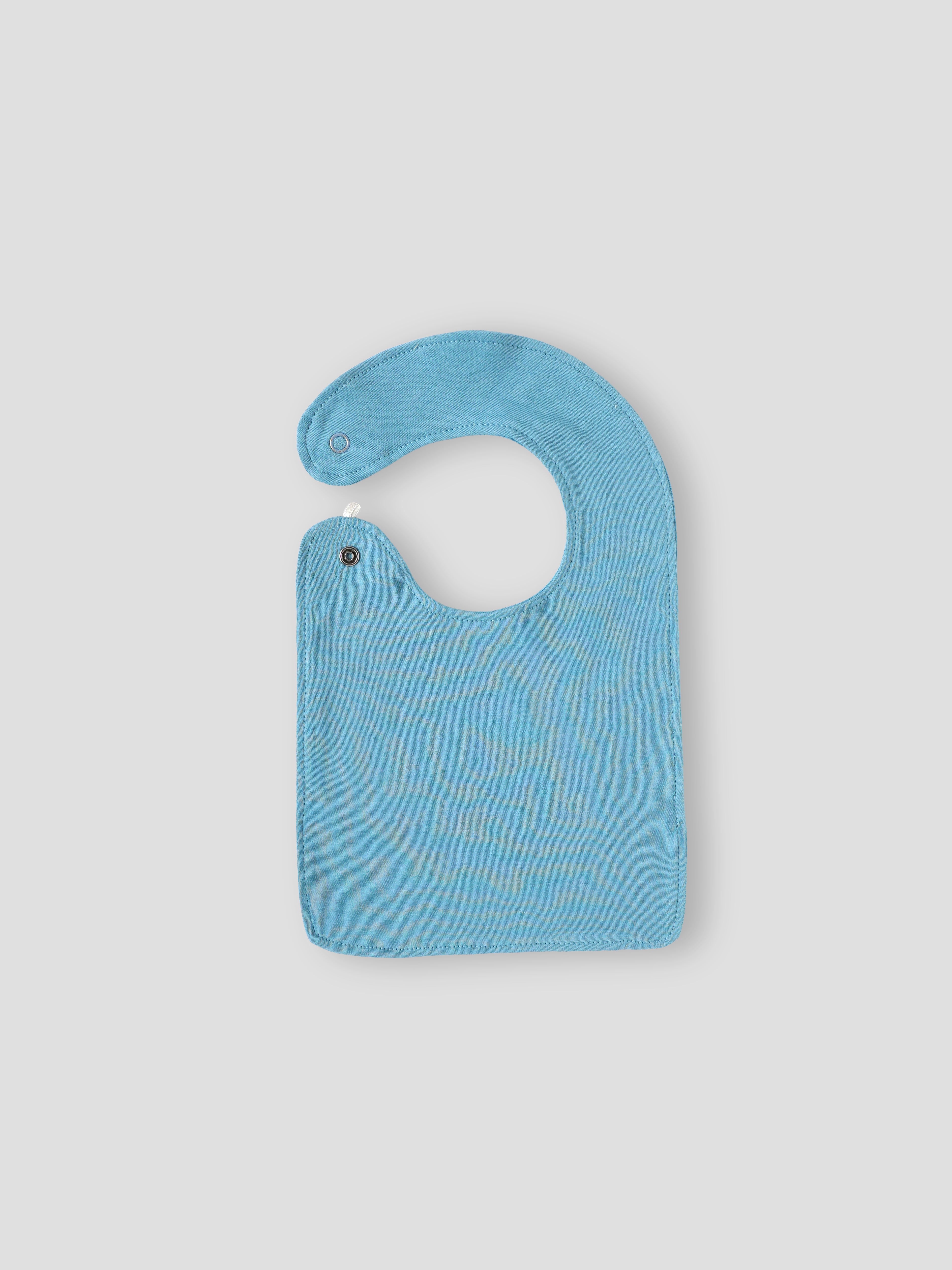 Popees Soft Cotton Baby Bib Set with Snap Button Closure for Babies | Assorted Colors | 3-9 M