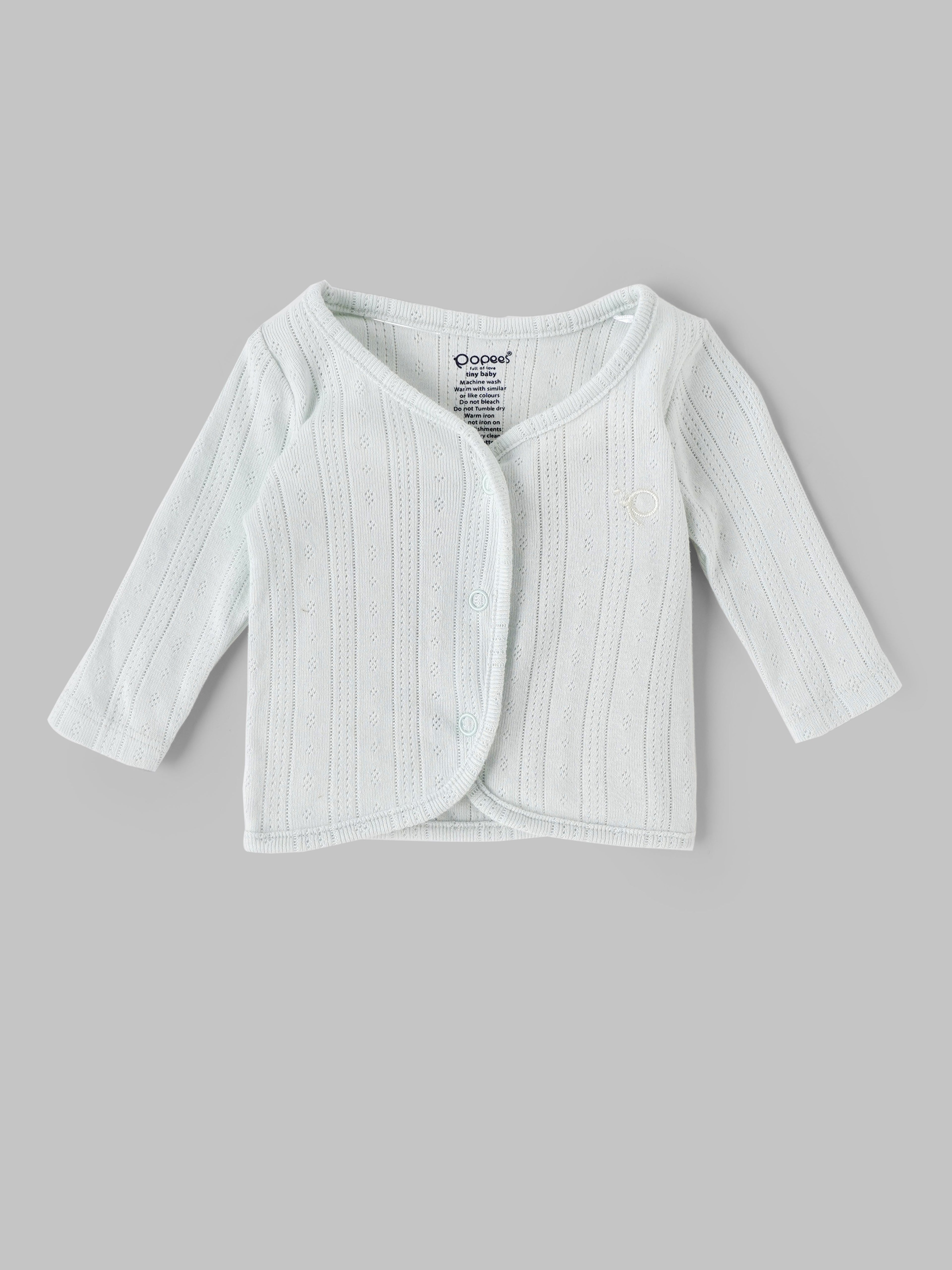 Popees Baby Girls Cotton Front Open Jabla Pack of 2| Tiny Baby, Newborn to 6 Months