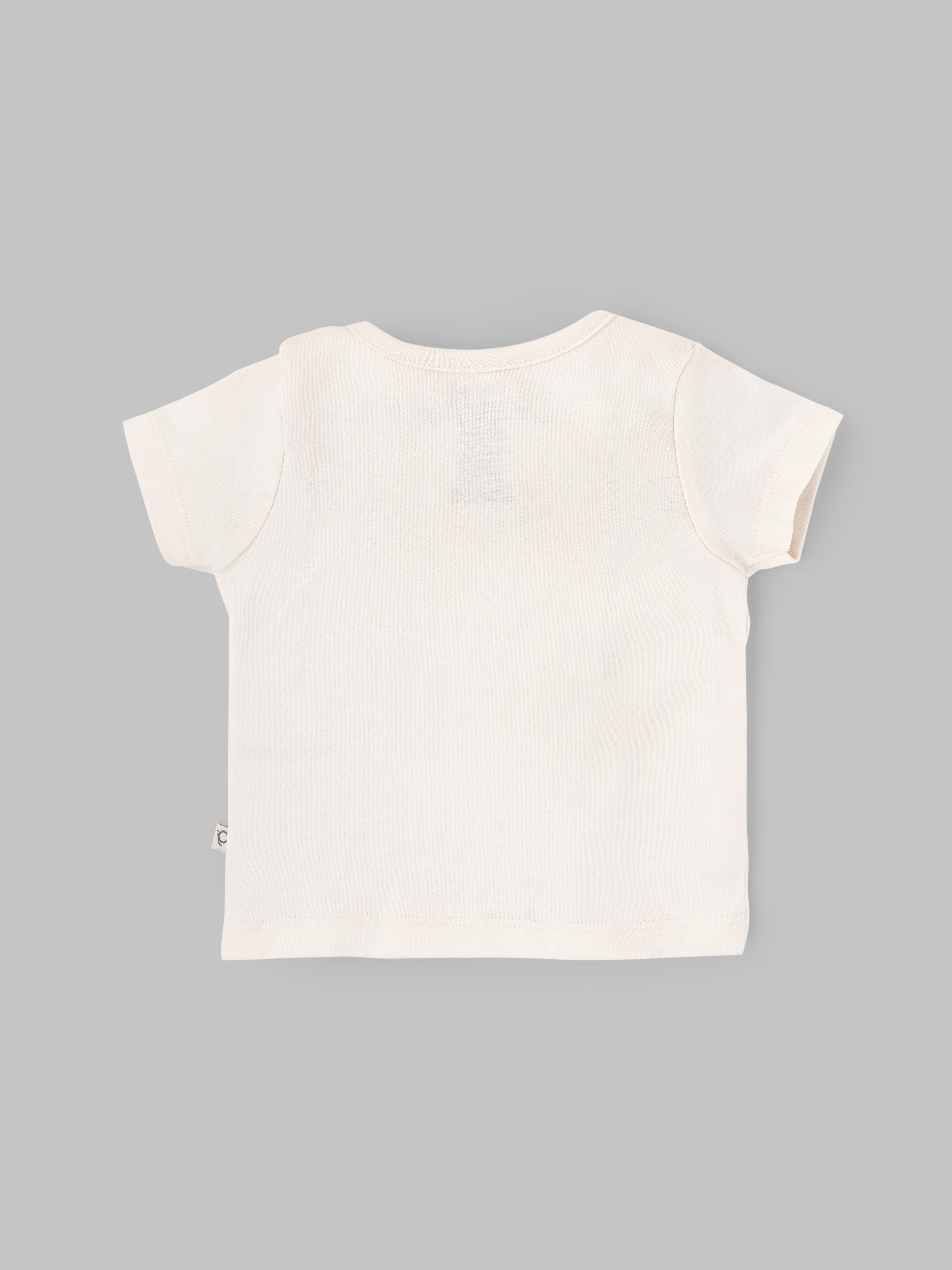 Popees Baby Unisex Cotton Front Open Jabla Set (Pack of 2)| Cream| Tiny Baby To 9 Months