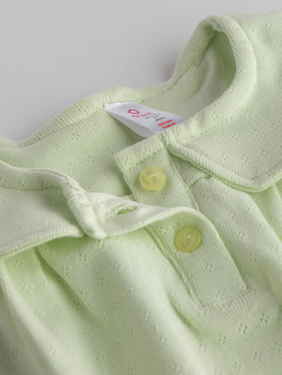 Comfy & Trendy Pointelle Dress for Newborn Girls