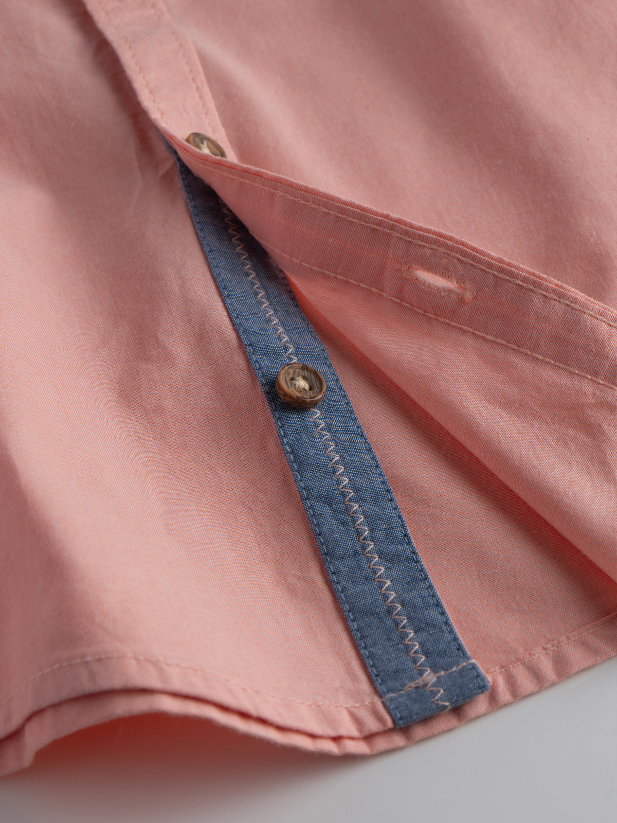 Popees Classic Cotton Full Sleeved Mandarine Collar Shirt (1-8 Years) for Boys