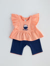 Fashionable Top And Pants Coordinated Set for Girls