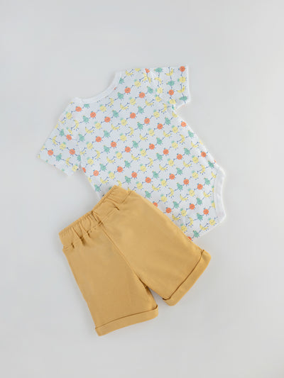 Stylish & Skin-friendly Bodysuit Cord Set for Boys