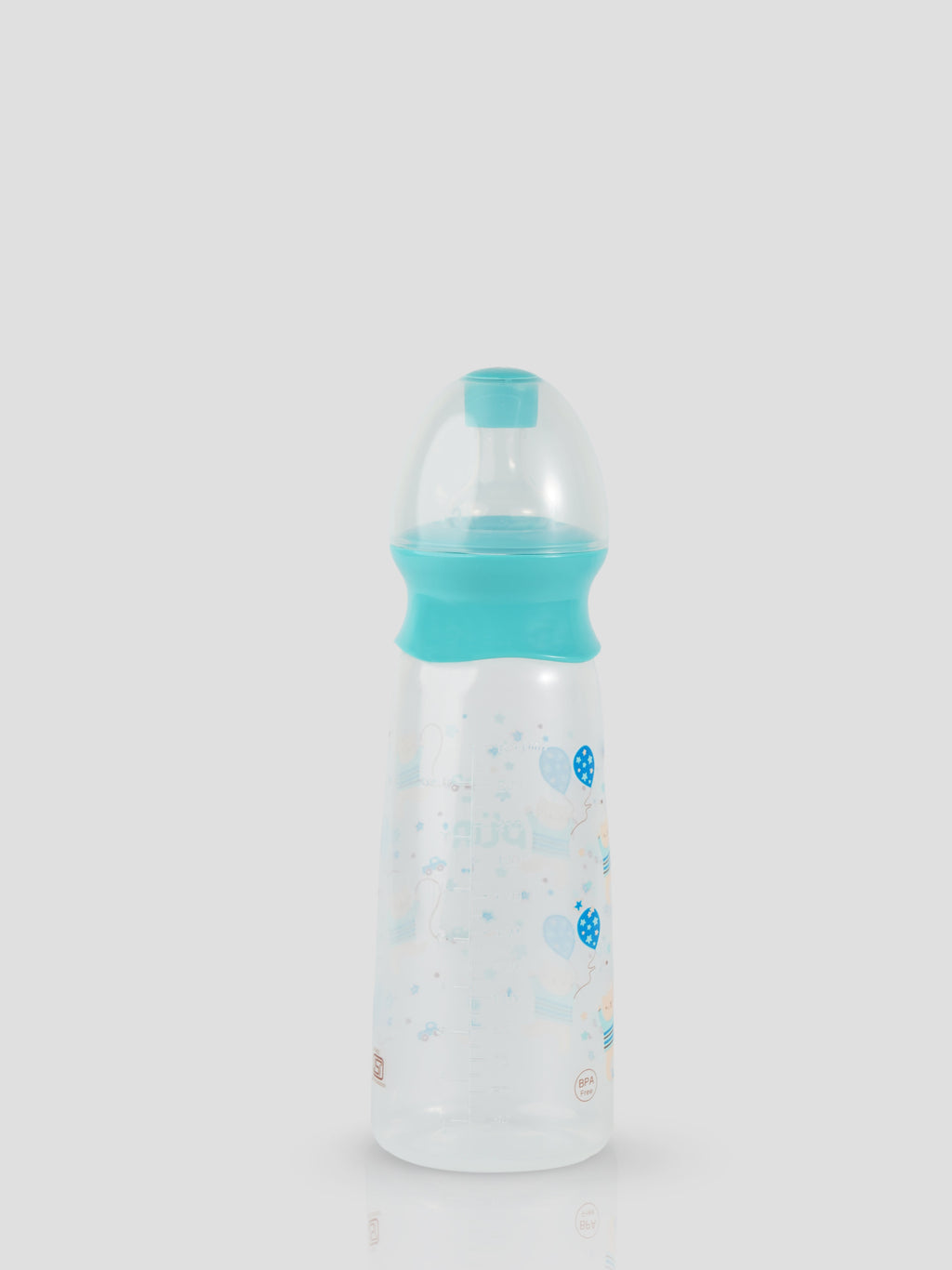 Printed & Narrow Neck Feeding Bottle- 250ml (color may vary depending on availability)