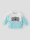 Comfy & Stylish Embroidered Cut and Sew Sweat Shirt for Boys