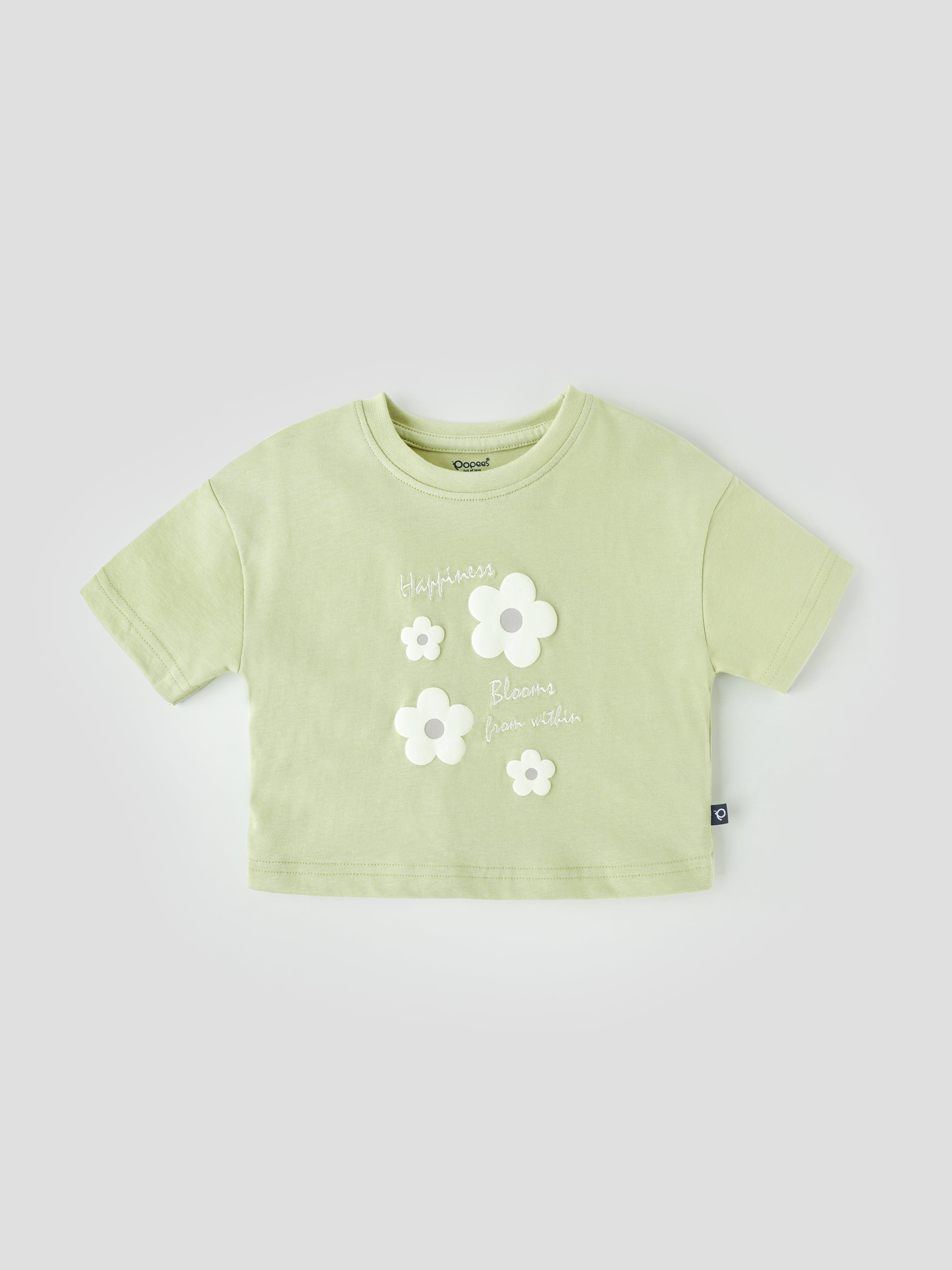 Popees Comfy & Stylish Chest Printed T-shirt (1-6 Years) for Girls