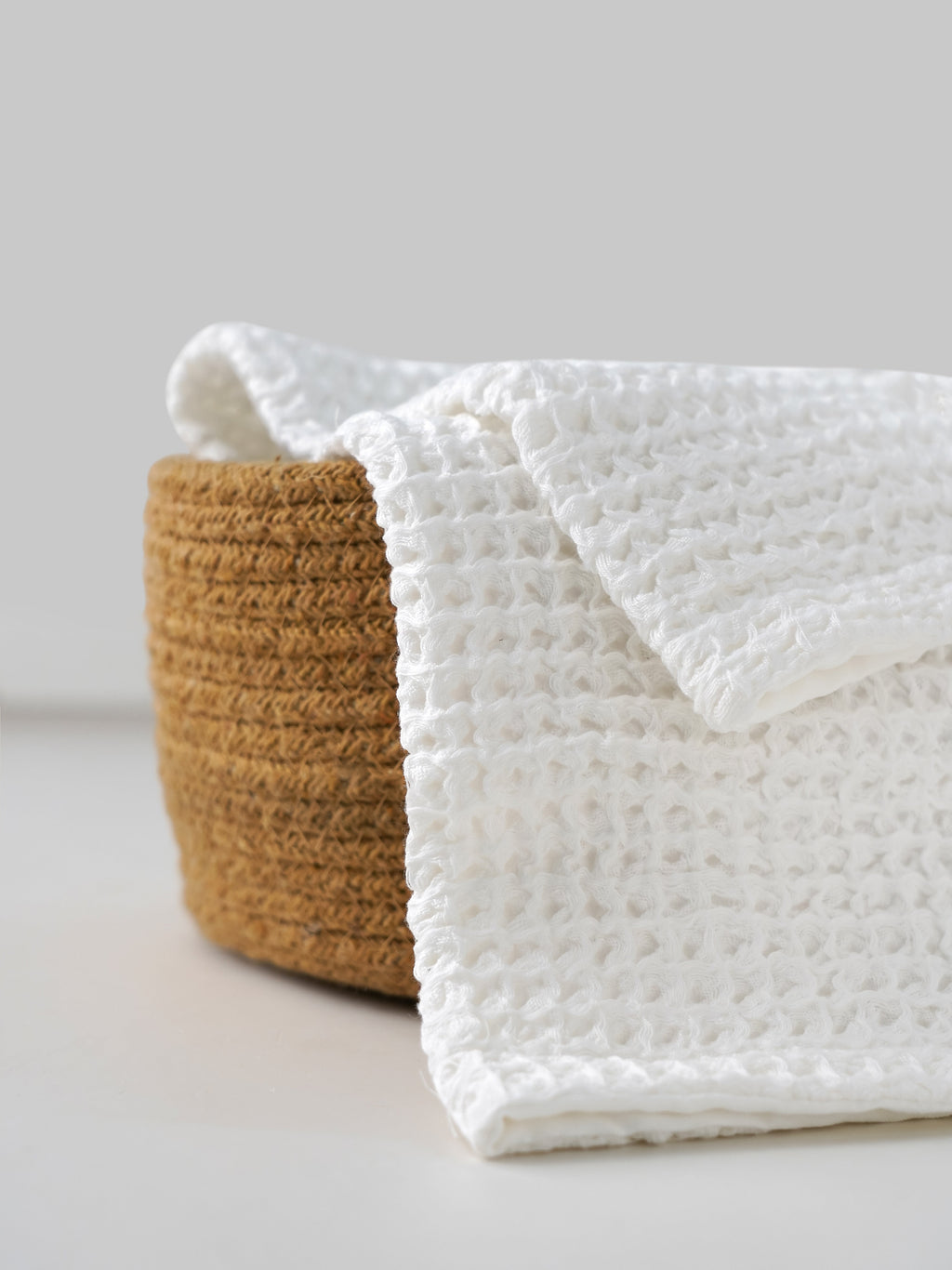 Waffle Weave-Textured Hand Towel for Newborn baby - 60cm X 43cm