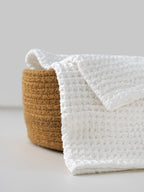 Waffle Weave-Textured Hand Towel for Newborn baby - 60cm X 43cm