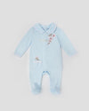 Embroidered Sleepsuit with lace styling for Girls