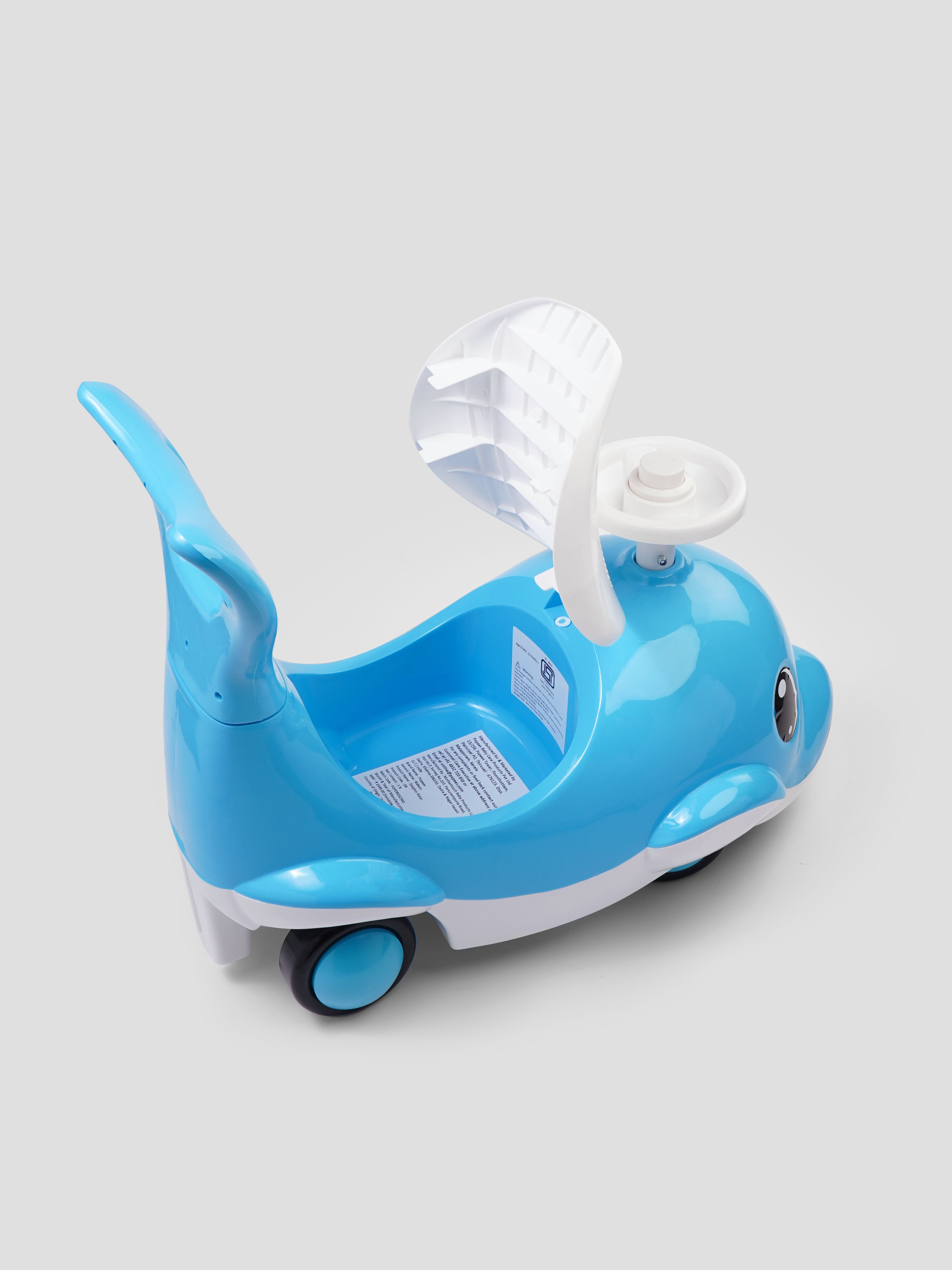 Manual Push Dolphin Ride-On Toy for Kids
