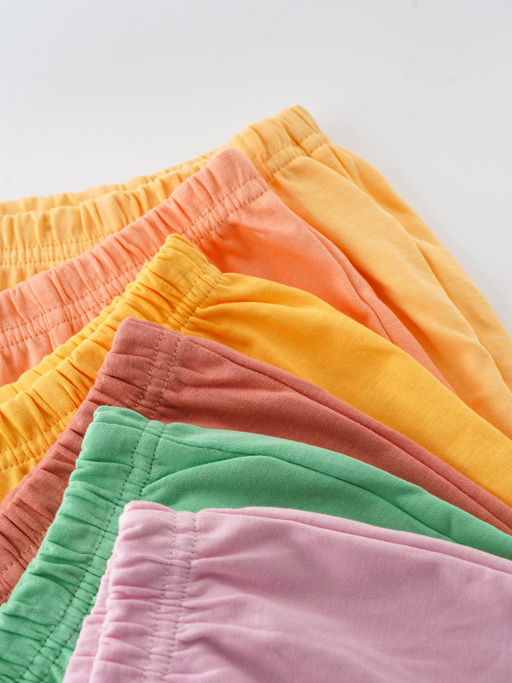 Popees 100% Cotton Shorts 6 Pieces Set for Newborn Babies (color may vary depending on availability)