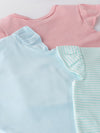 Super Comfy Tops Combo Set for Justborn Girls-3PCS