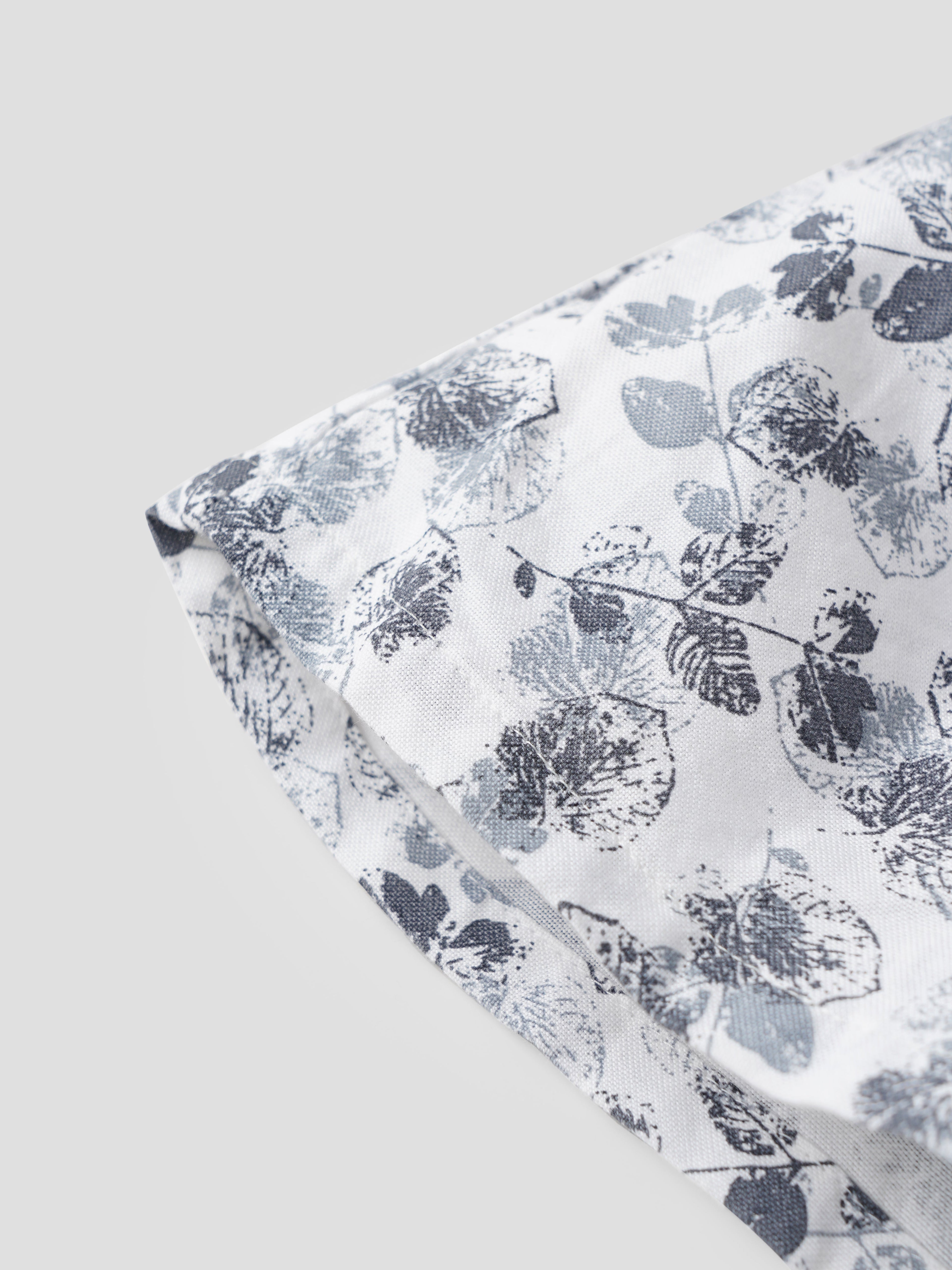 Popees Baby Girls Flutter Sleeve Cotton Dress| White & Grey| 3-36 Months