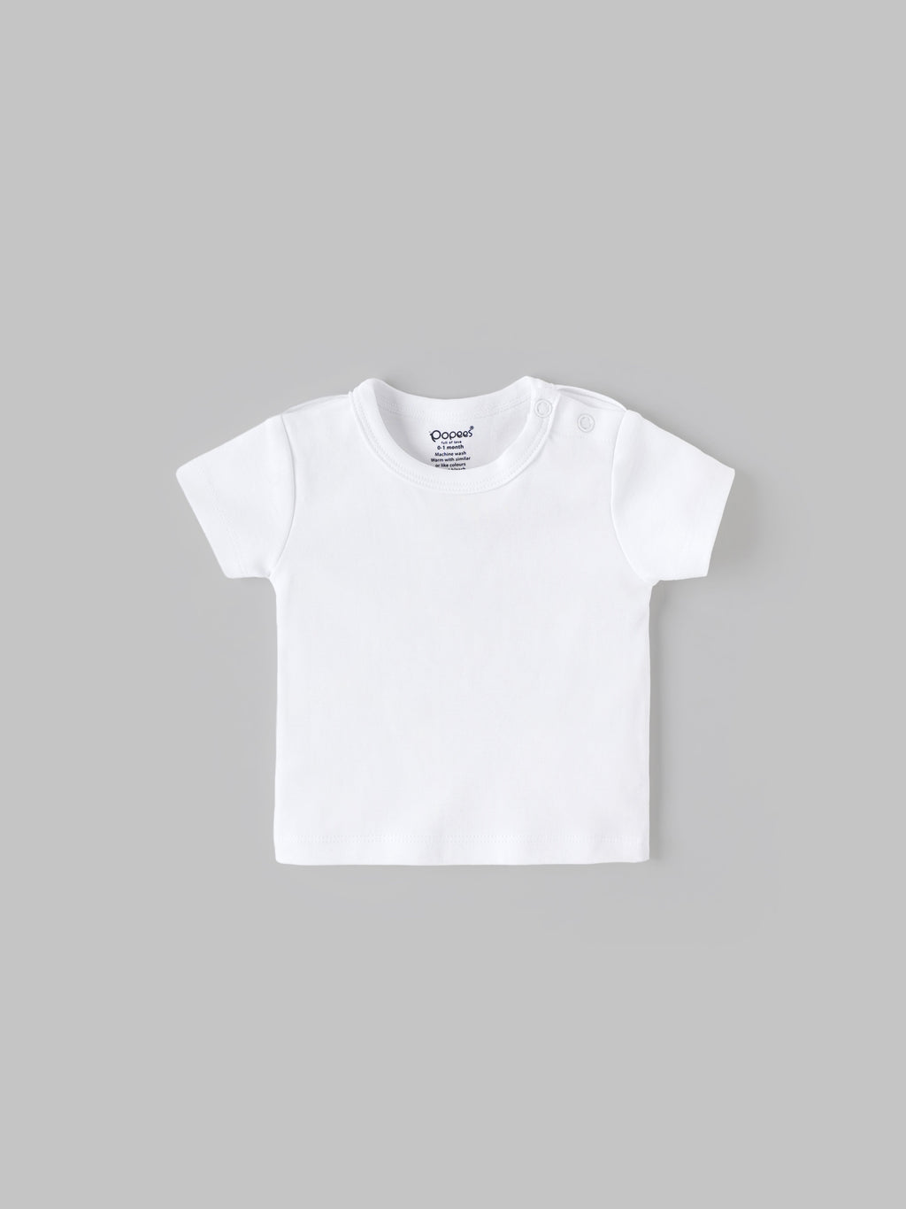 Popees Baby Boys Short Sleeve Dungaree with T Shirt| Red| 0-9 Months