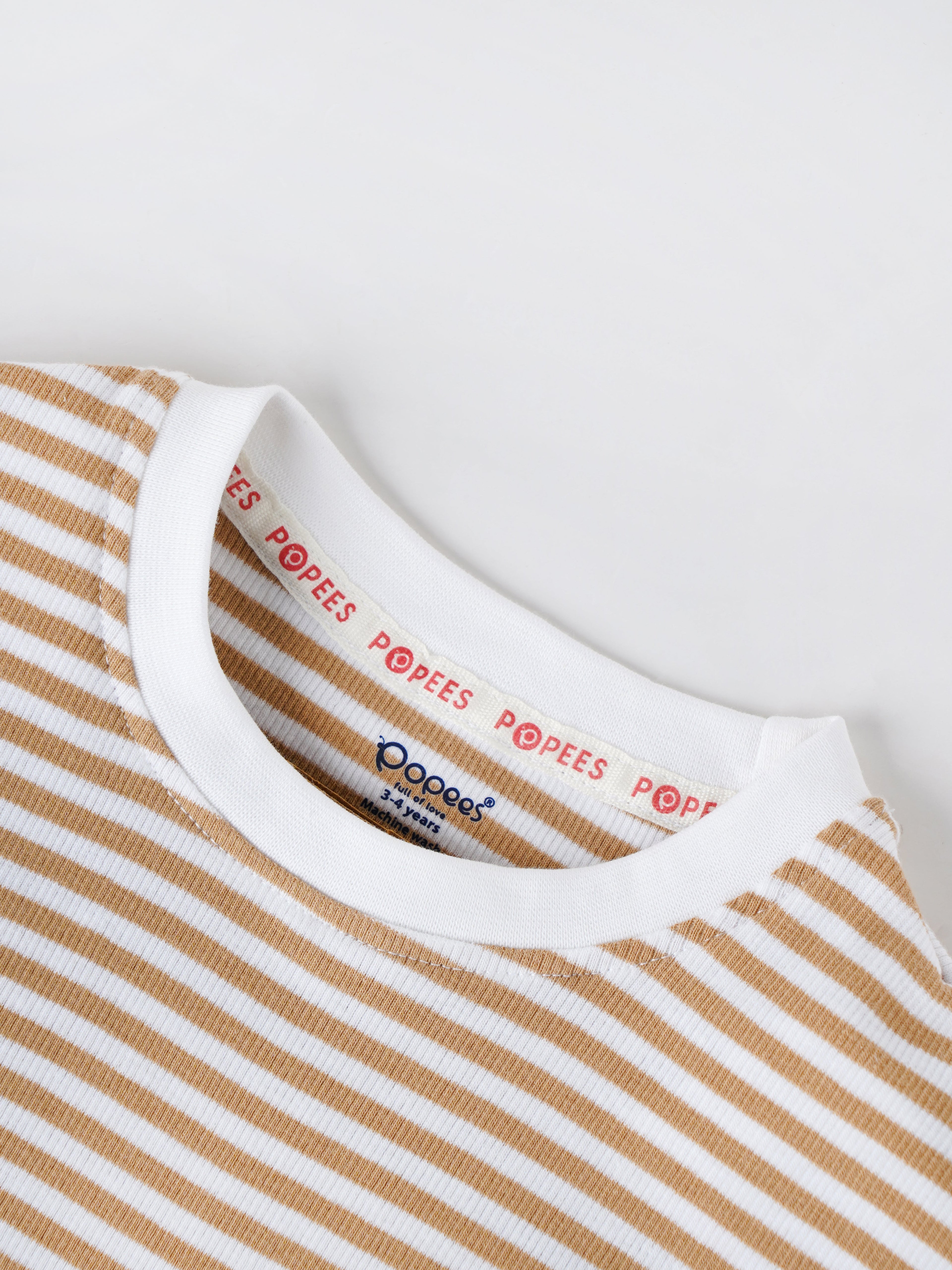 Popees Cotton Boys T-Shirt for Ages (1–8 Years) with Patch Pocket for Kid