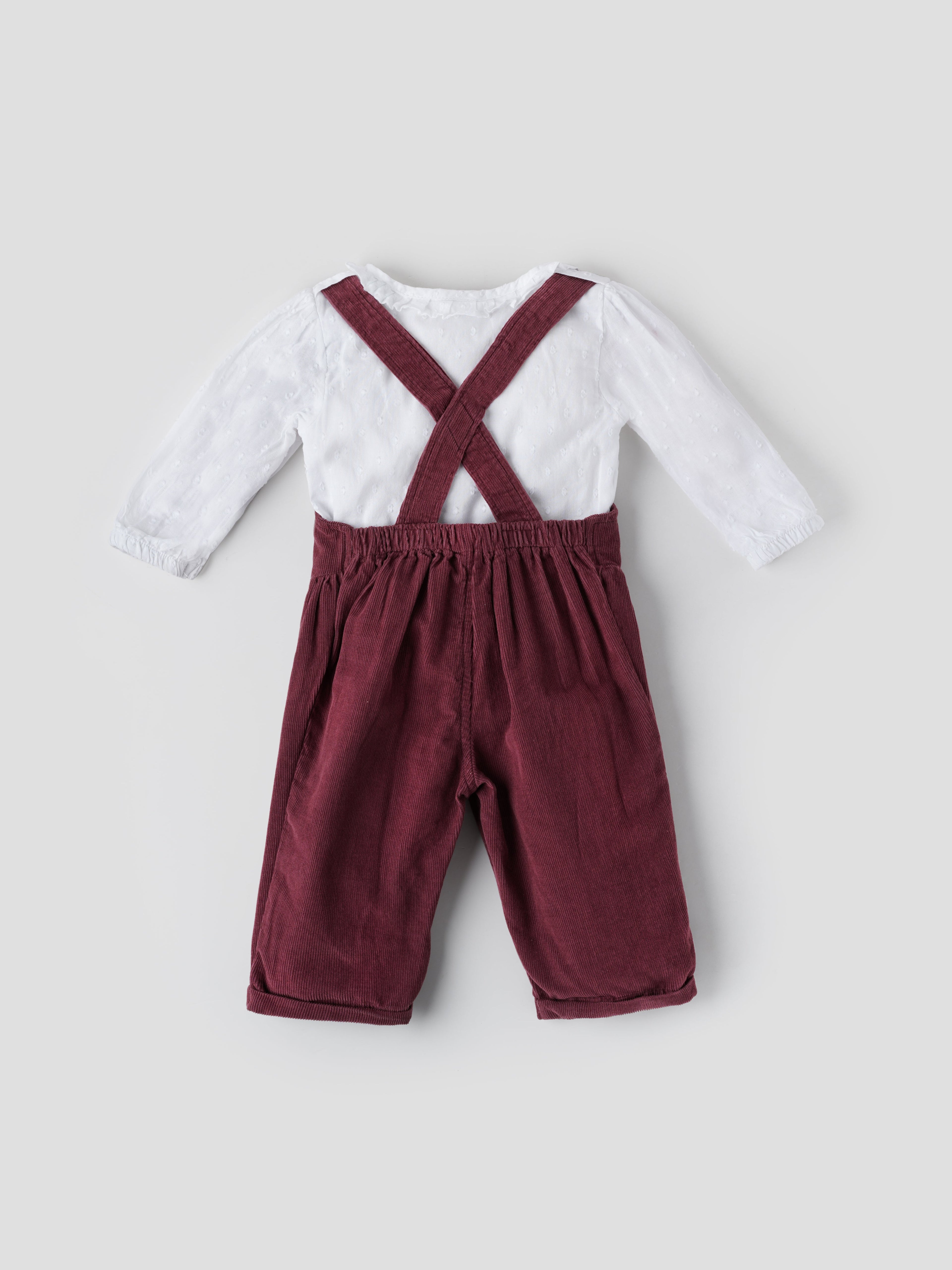 Popees Comfy & Trendy Dungaree Party Wear Set (3-24 Months) for Girls