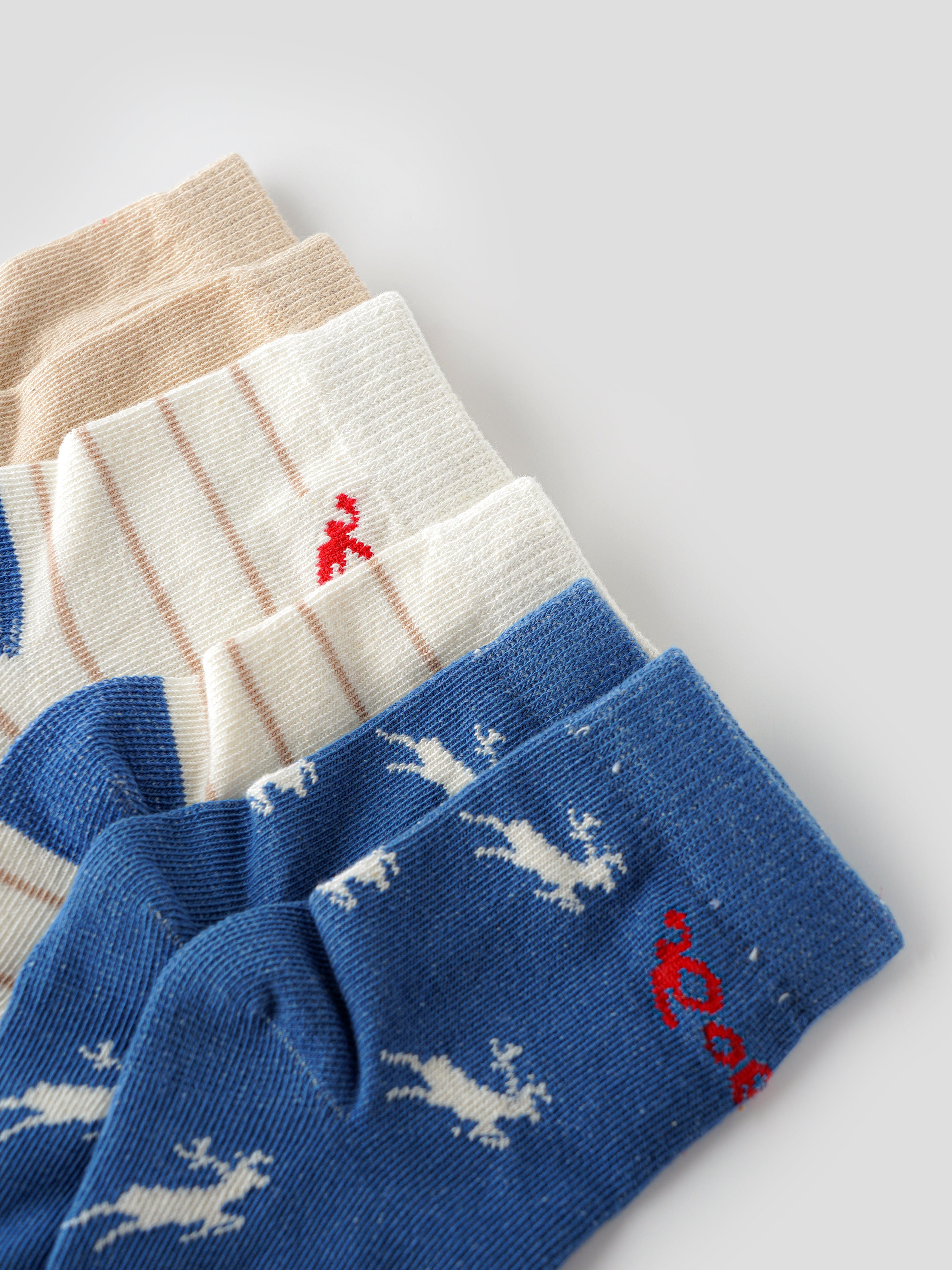 Popees Trendy & Comfy Socks (0-12 Months) for Boys - Pack of 3