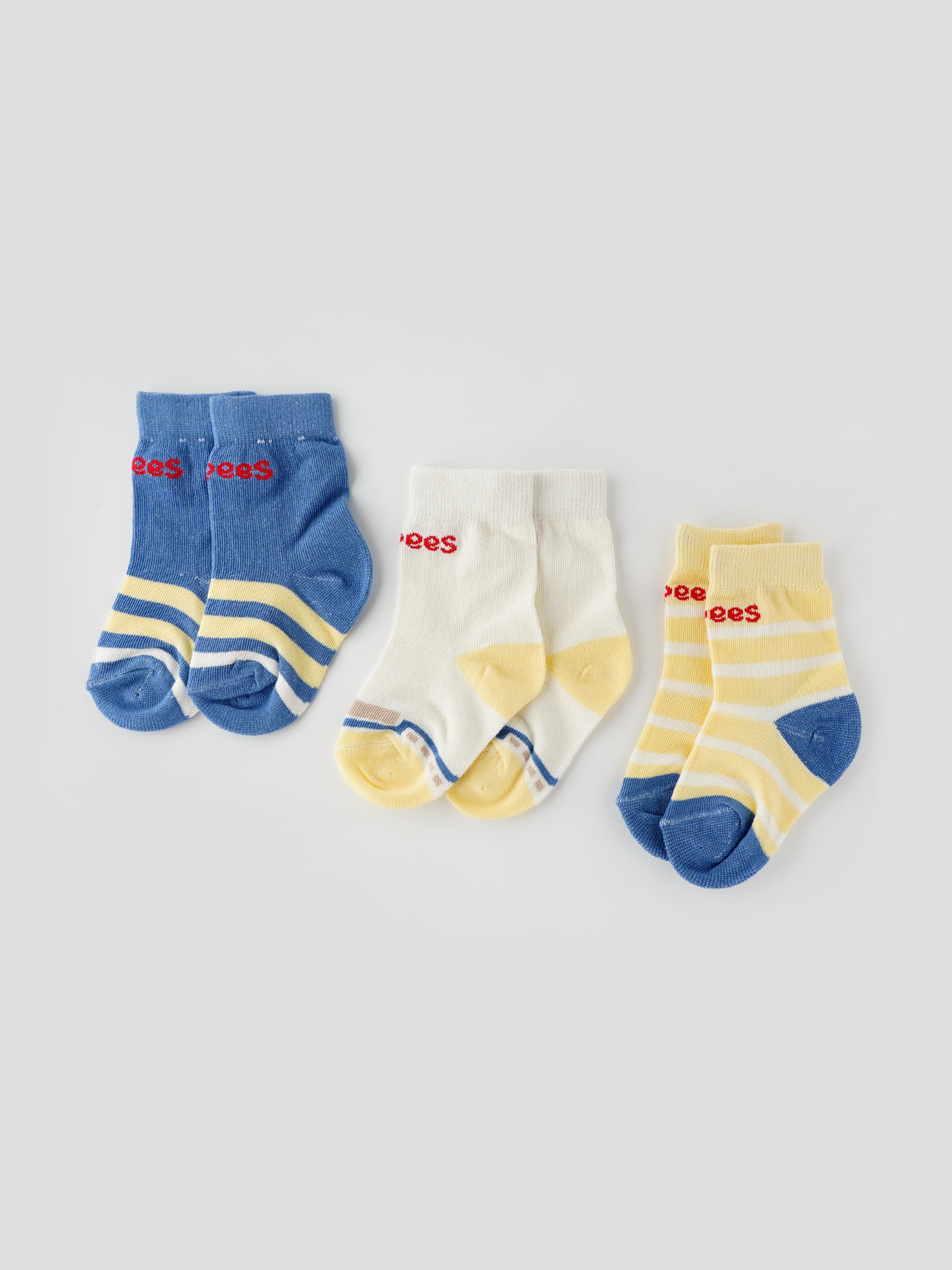 Popees Trendy & Comfy Socks (6M-4Y) for Boys - Pack of 3