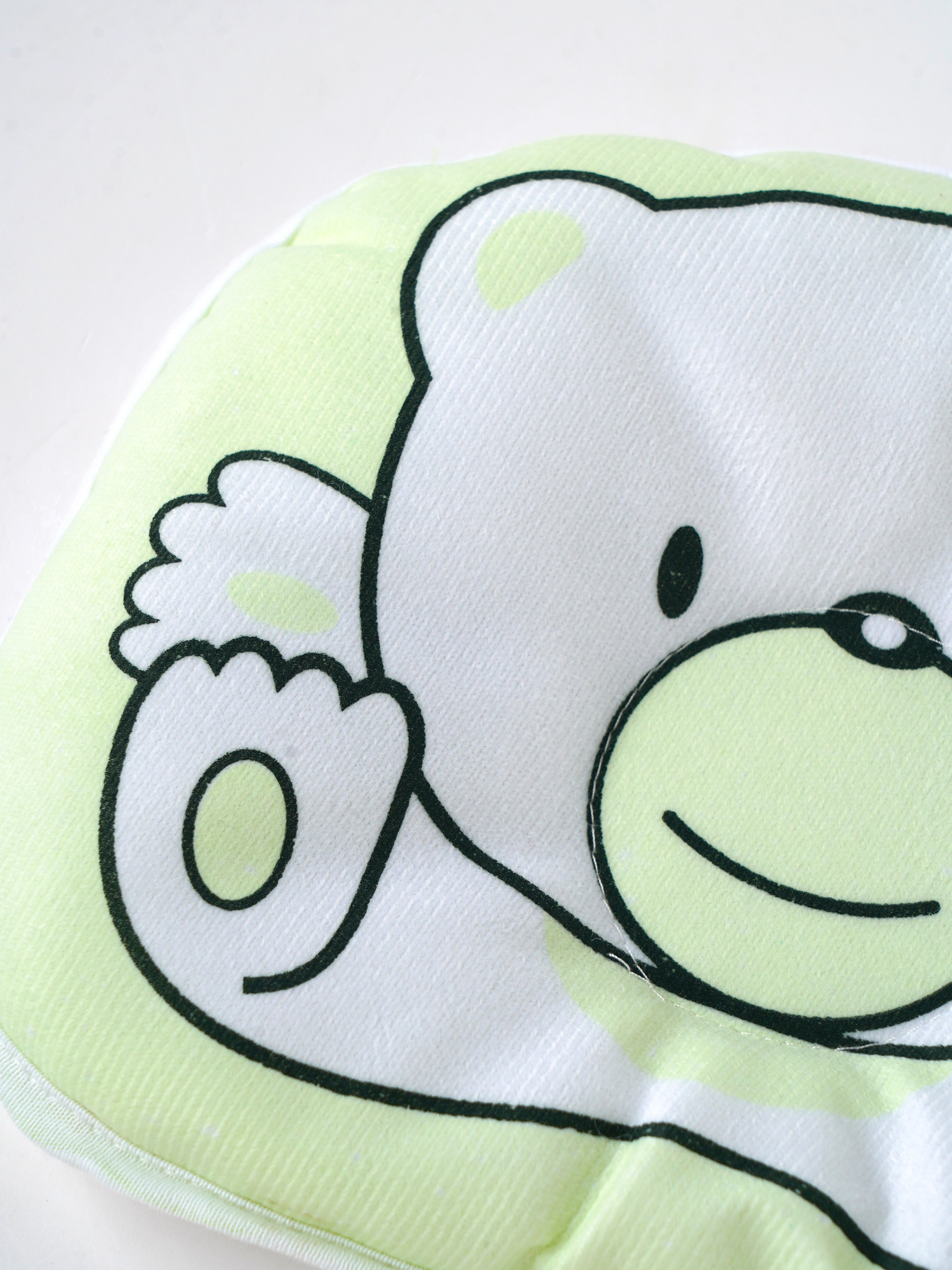 Popees Newborn Baby Head Pillow, Soft Cotton Infant Pillow for Crib & Stroller – Ambrosia Green
