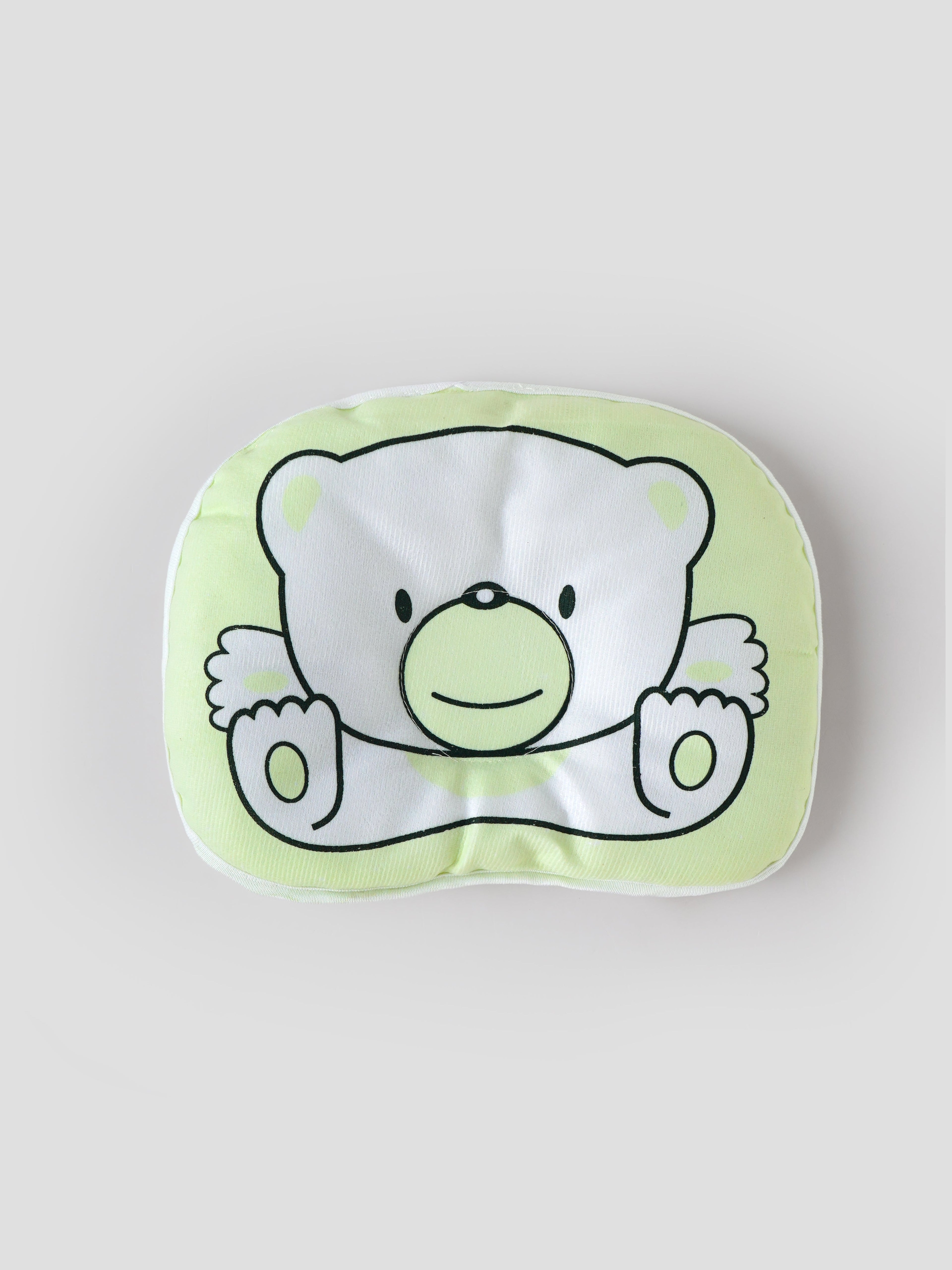 Popees Newborn Baby Head Pillow, Soft Cotton Infant Pillow for Crib & Stroller – Ambrosia Green