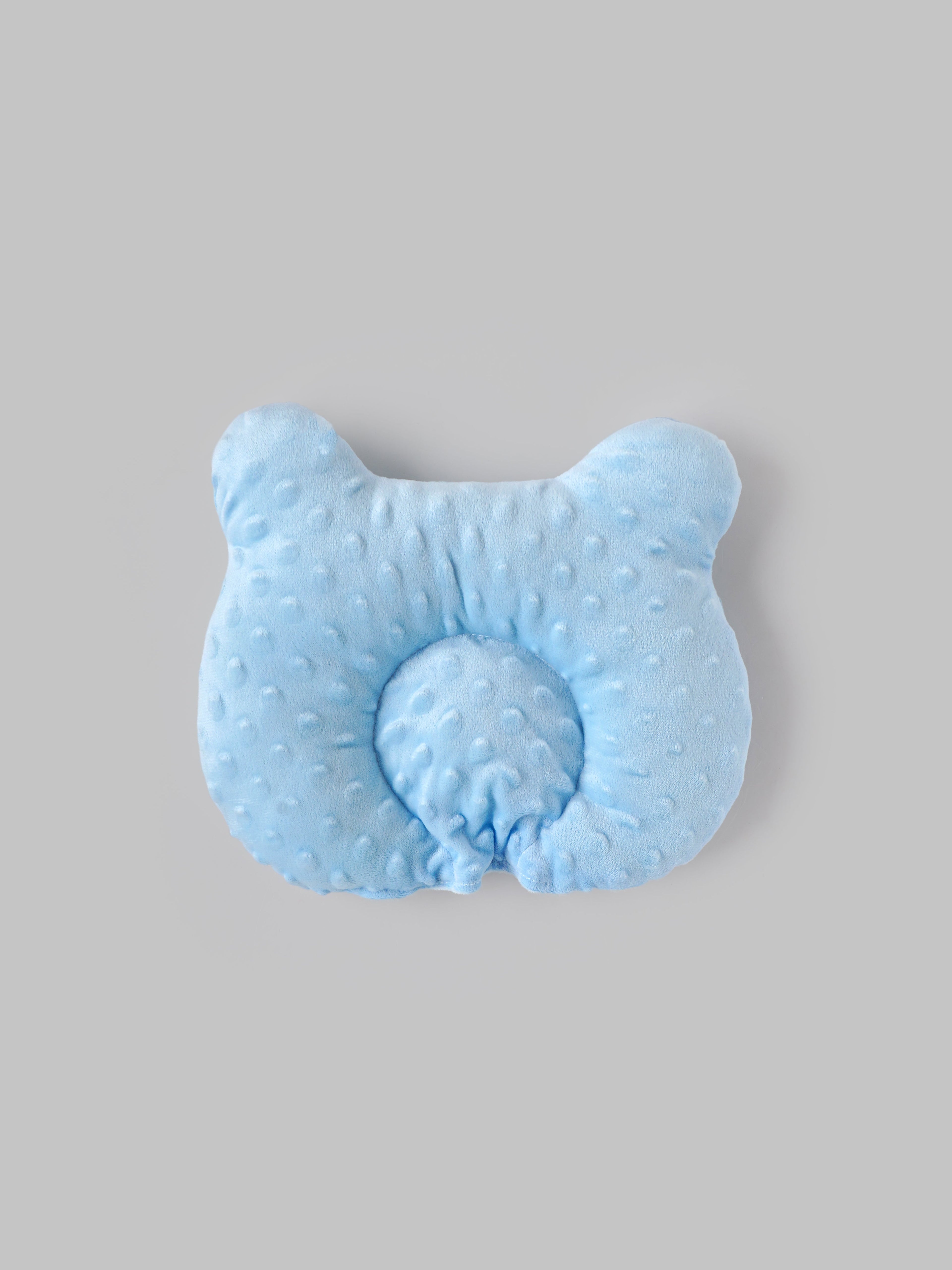 Popees Newborn Baby Head Pillow, Soft Cotton Infant Pillow for Crib & Stroller (color may vary depending on availability)